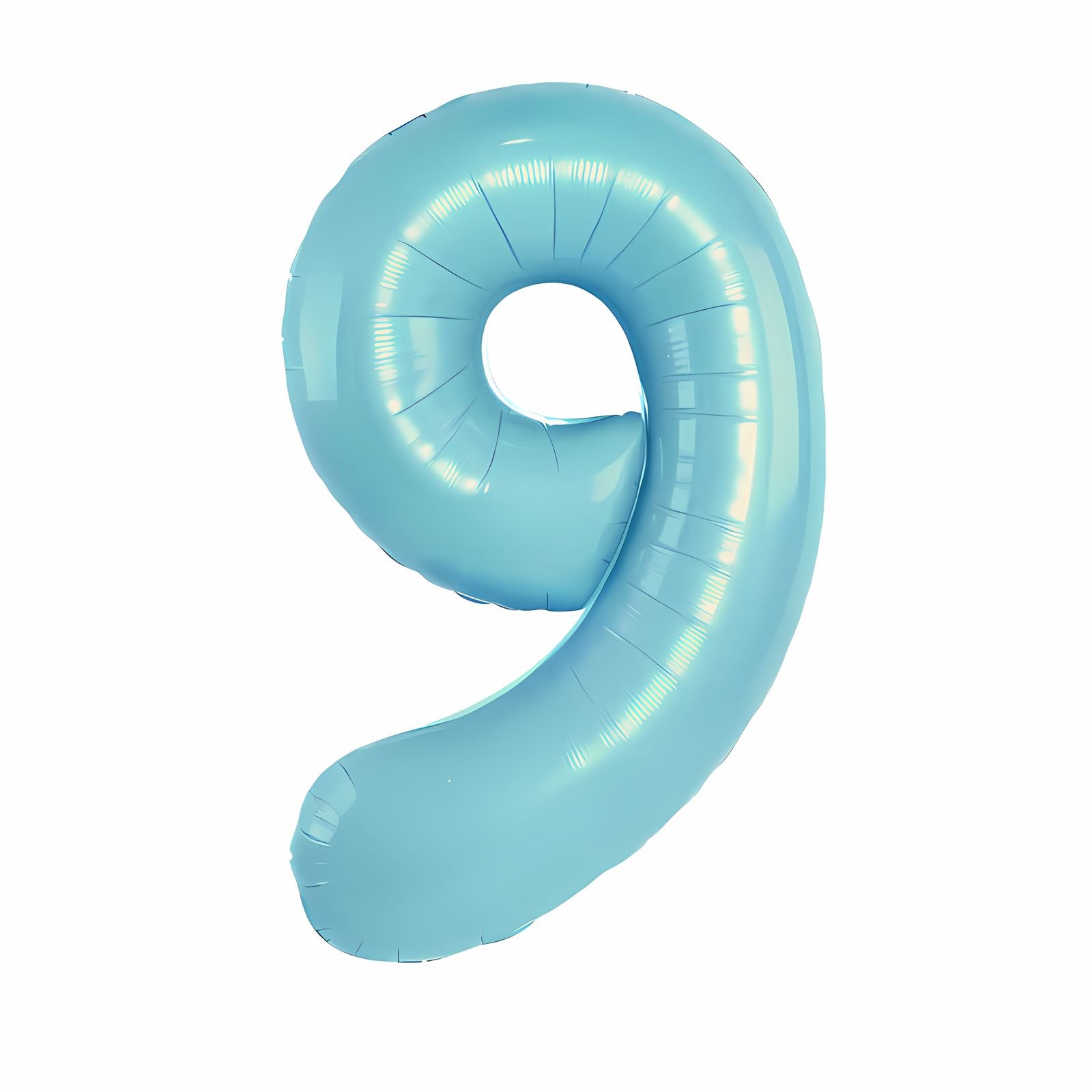16"/ 32"/ 40 inch 0-9 Blue Number Balloons with Individually Packaged