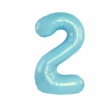 16"/ 32"/ 40 inch 0-9 Blue Number Balloons with Individually Packaged