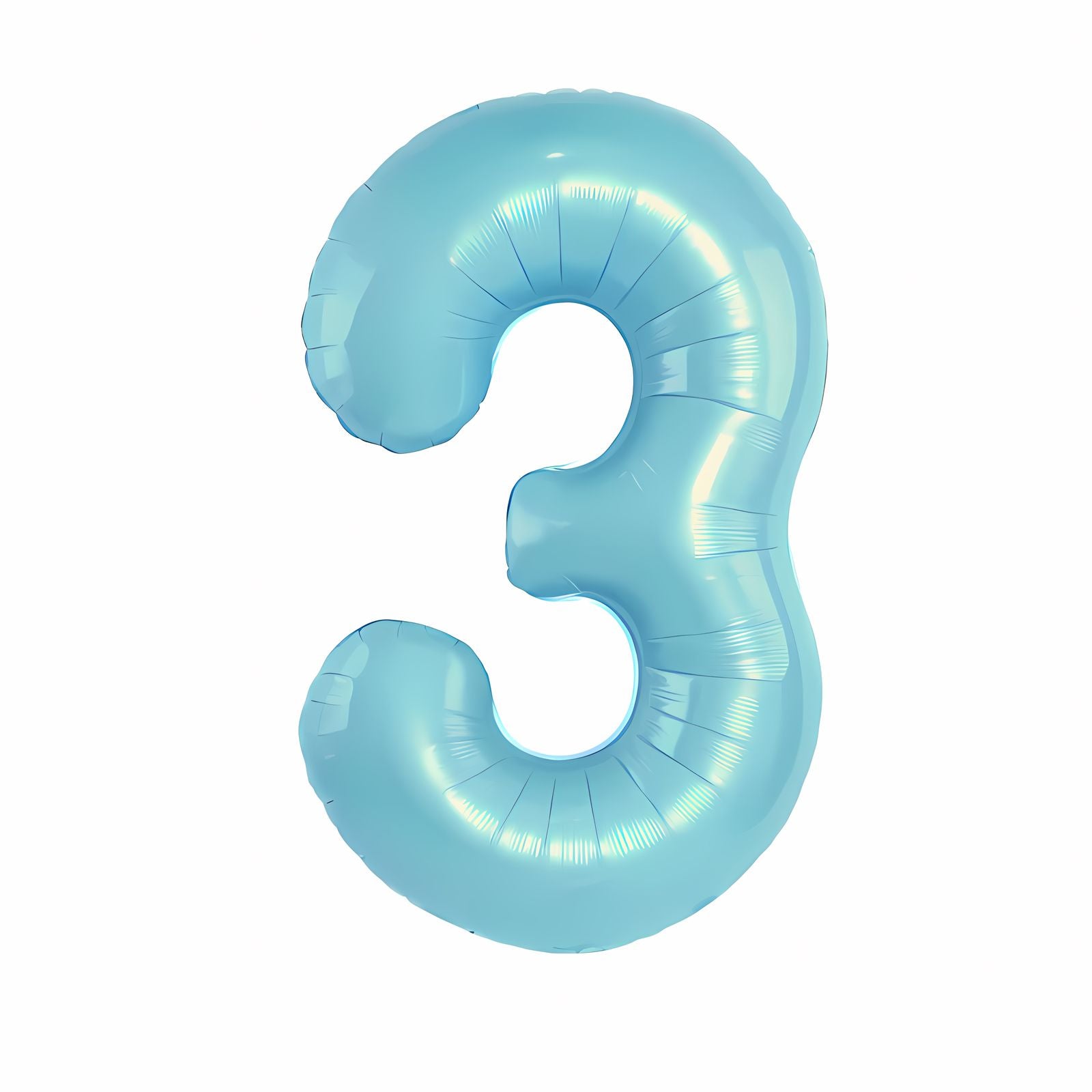 16"/ 32"/ 40 inch 0-9 Blue Number Balloons with Individually Packaged