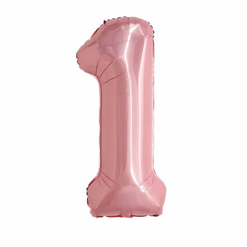 16"/ 32"/ 40 inch 0-9 Pink Number Balloons with Individually Packaged