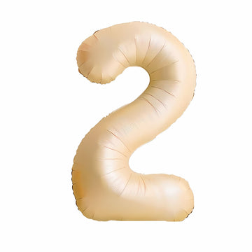 16"/ 32"/ 40 inch 0-9 Apricot Number Balloons with Individually Packaged