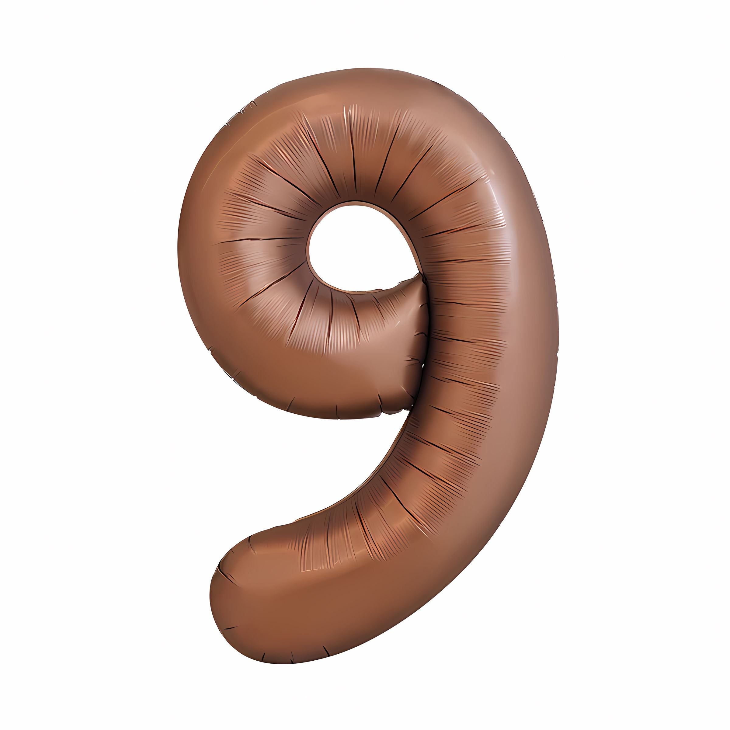 16"/ 32"/ 40 inch 0-9 Coffee Deep Brown Number Balloons with Individually Packaged