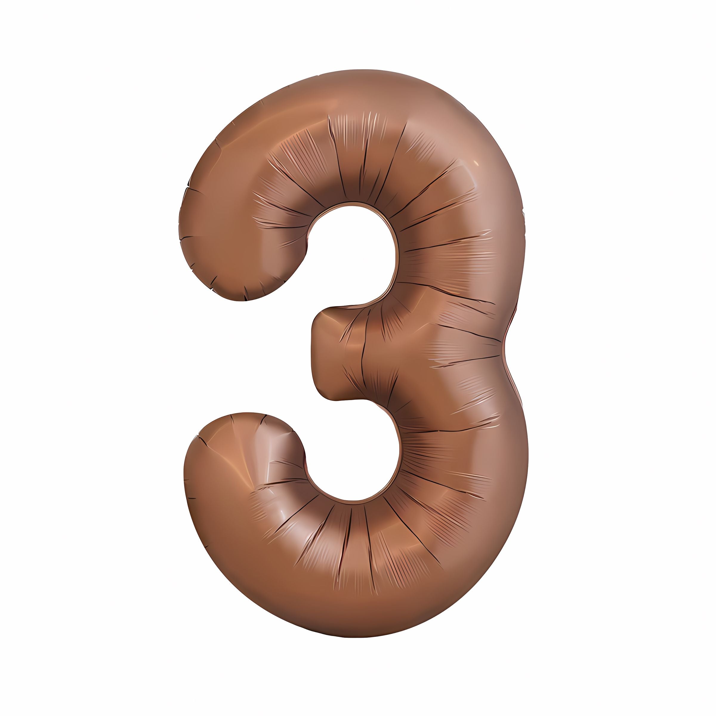 16"/ 32"/ 40 inch 0-9 Coffee Deep Brown Number Balloons with Individually Packaged
