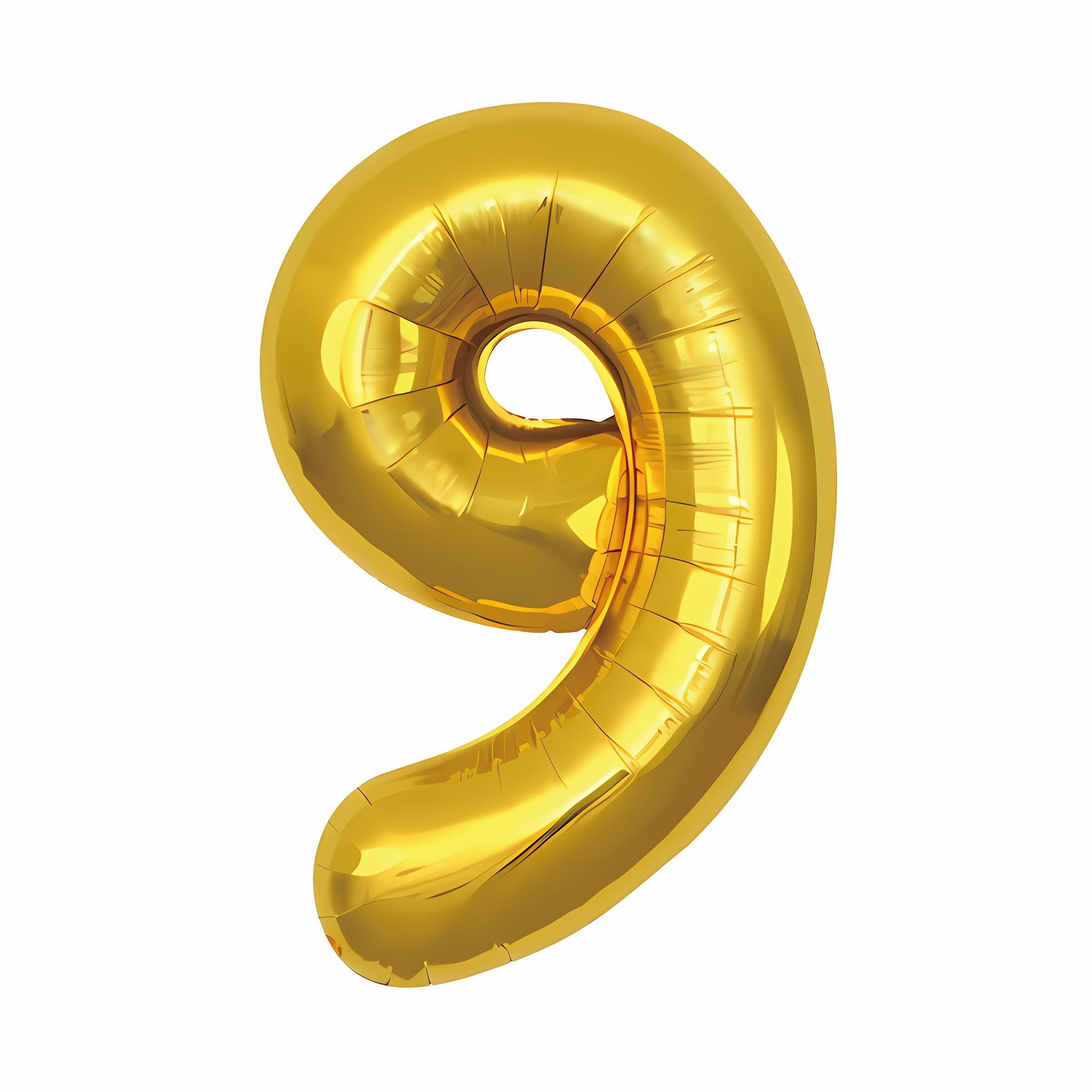 16"/ 32"/ 40 inch 0-9 Gold Number Balloons with Individually Packaged