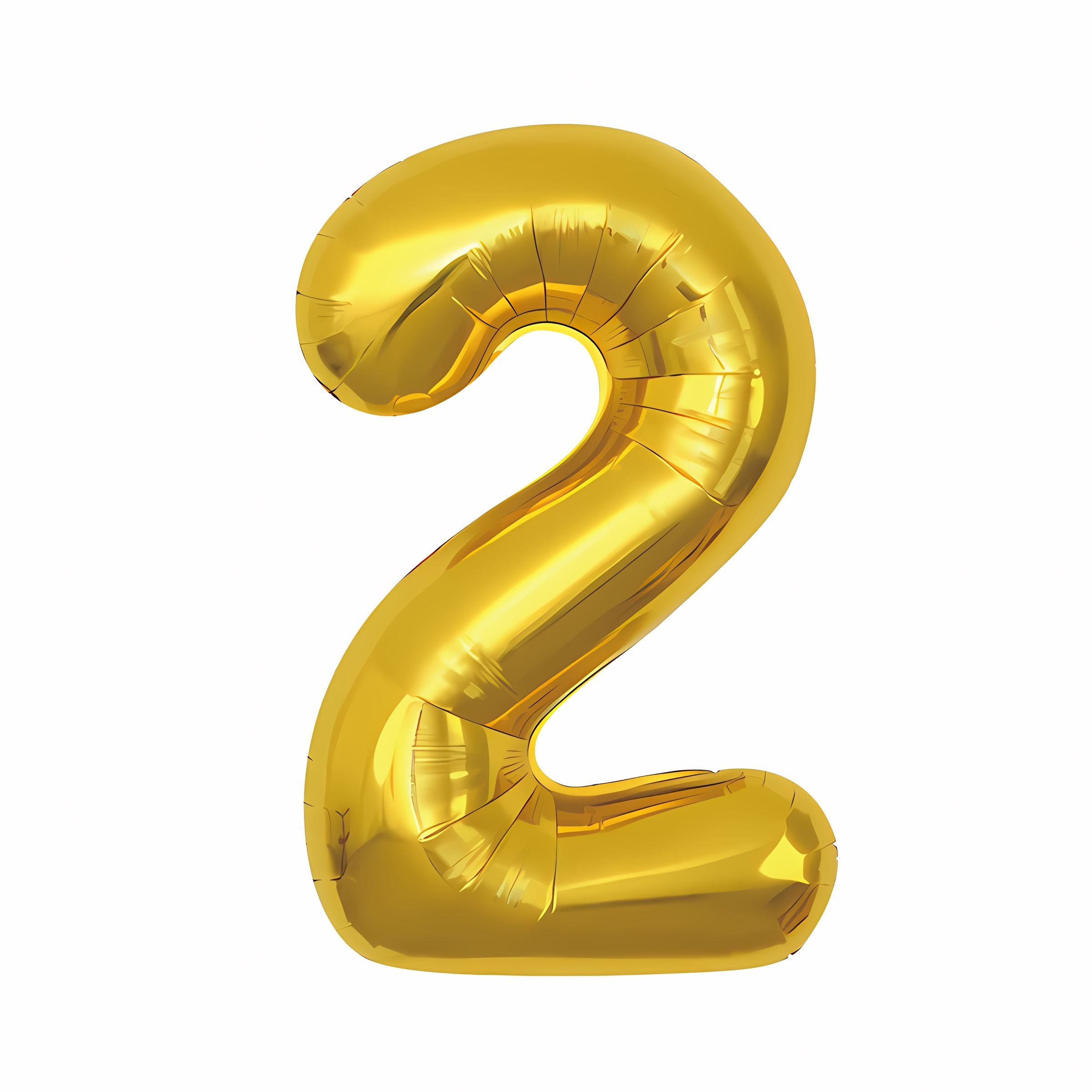 16"/ 32"/ 40 inch 0-9 Gold Number Balloons with Individually Packaged