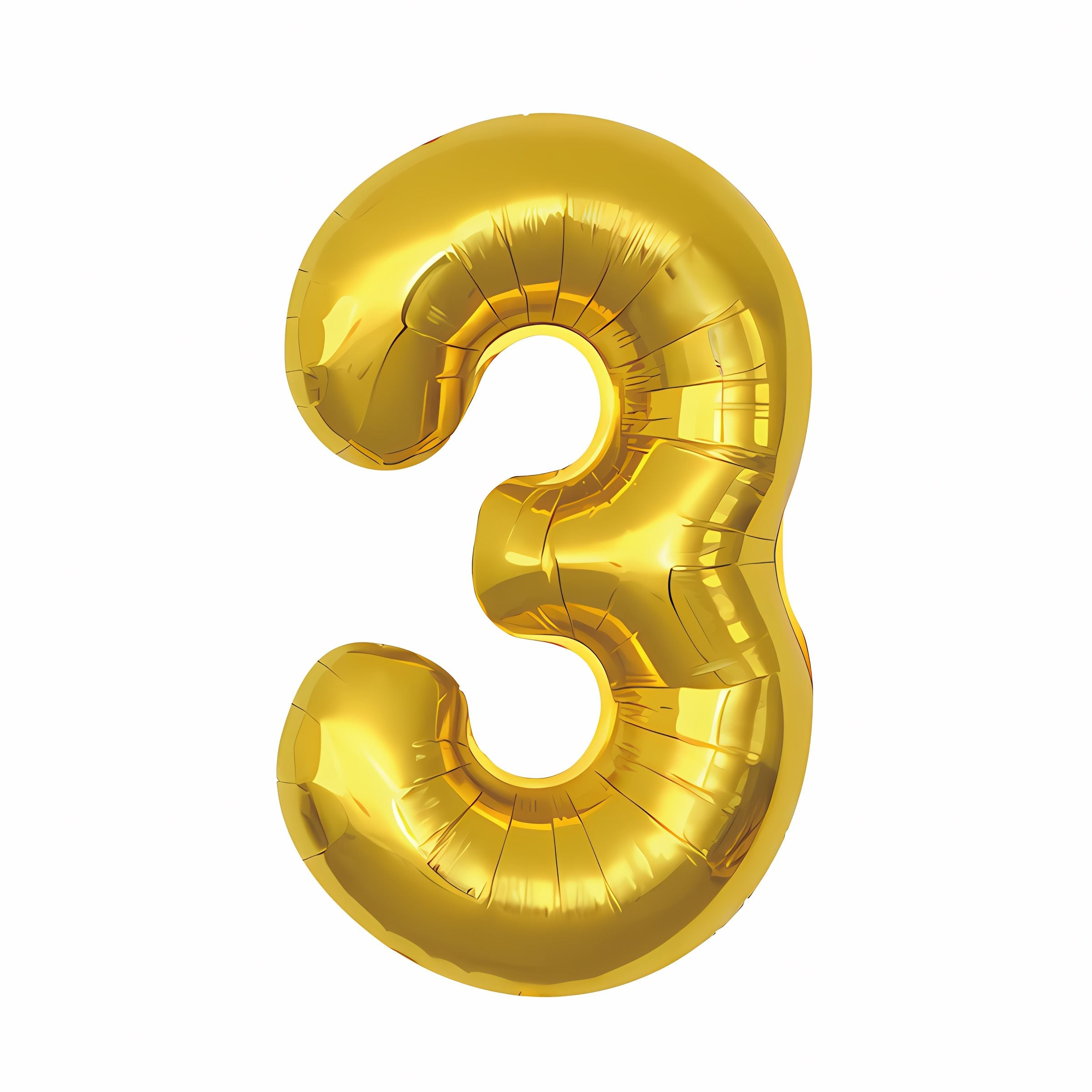 16"/ 32"/ 40 inch 0-9 Gold Number Balloons with Individually Packaged
