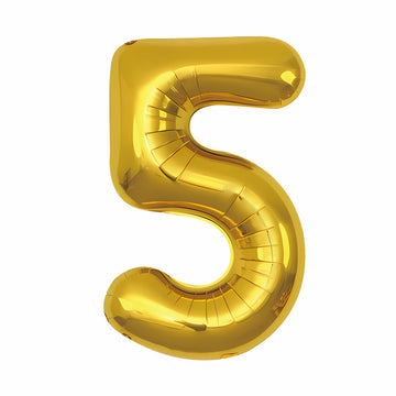 16"/ 32"/ 40 inch 0-9 Gold Number Balloons with Individually Packaged