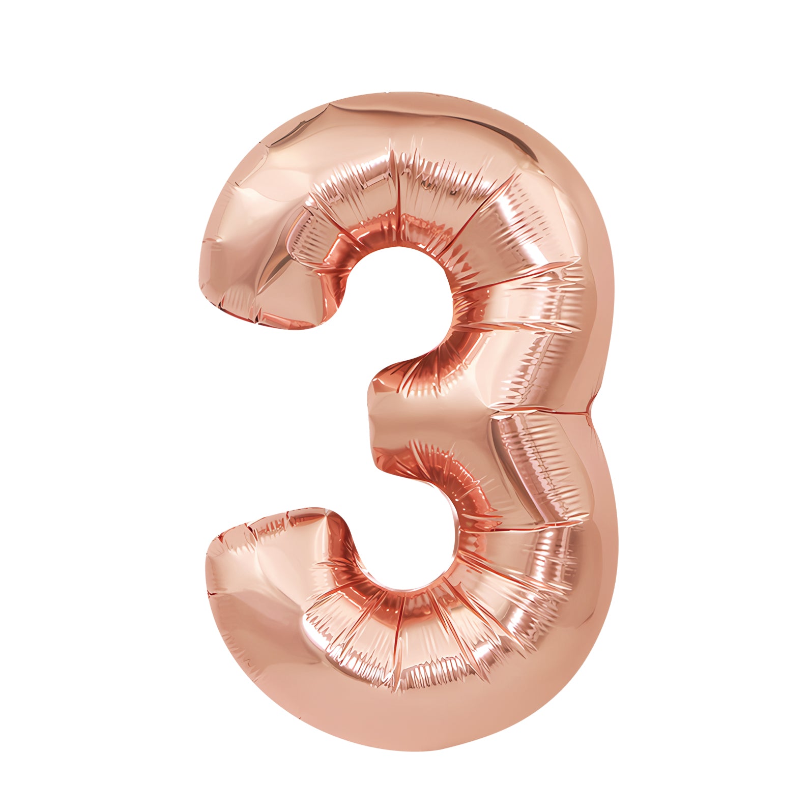 16"/ 32"/ 40 inch 0-9 Rose Gold Number Balloons with Individually Packaged