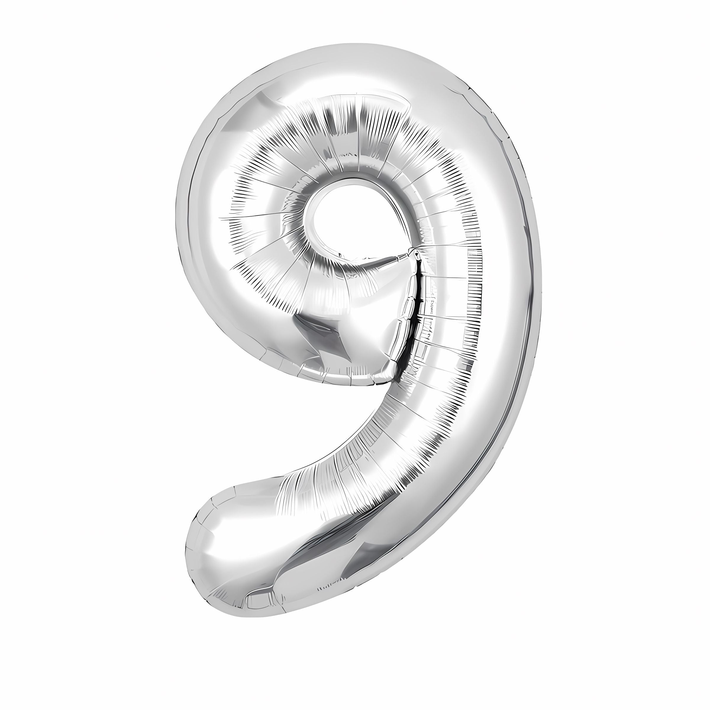 16"/ 32"/ 40 inch 0-9 Silver Number Balloons with Individually Packaged