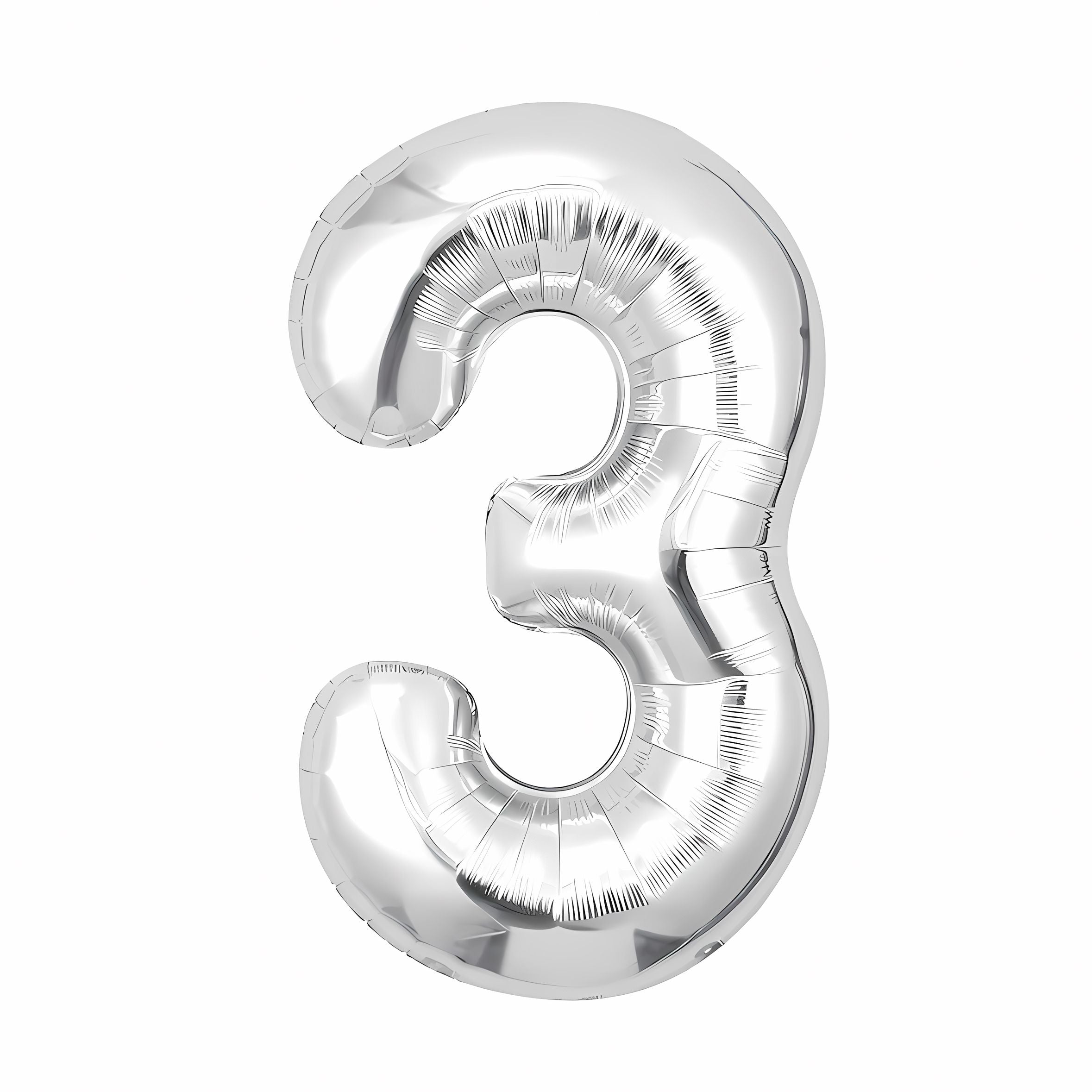16"/ 32"/ 40 inch 0-9 Silver Number Balloons with Individually Packaged