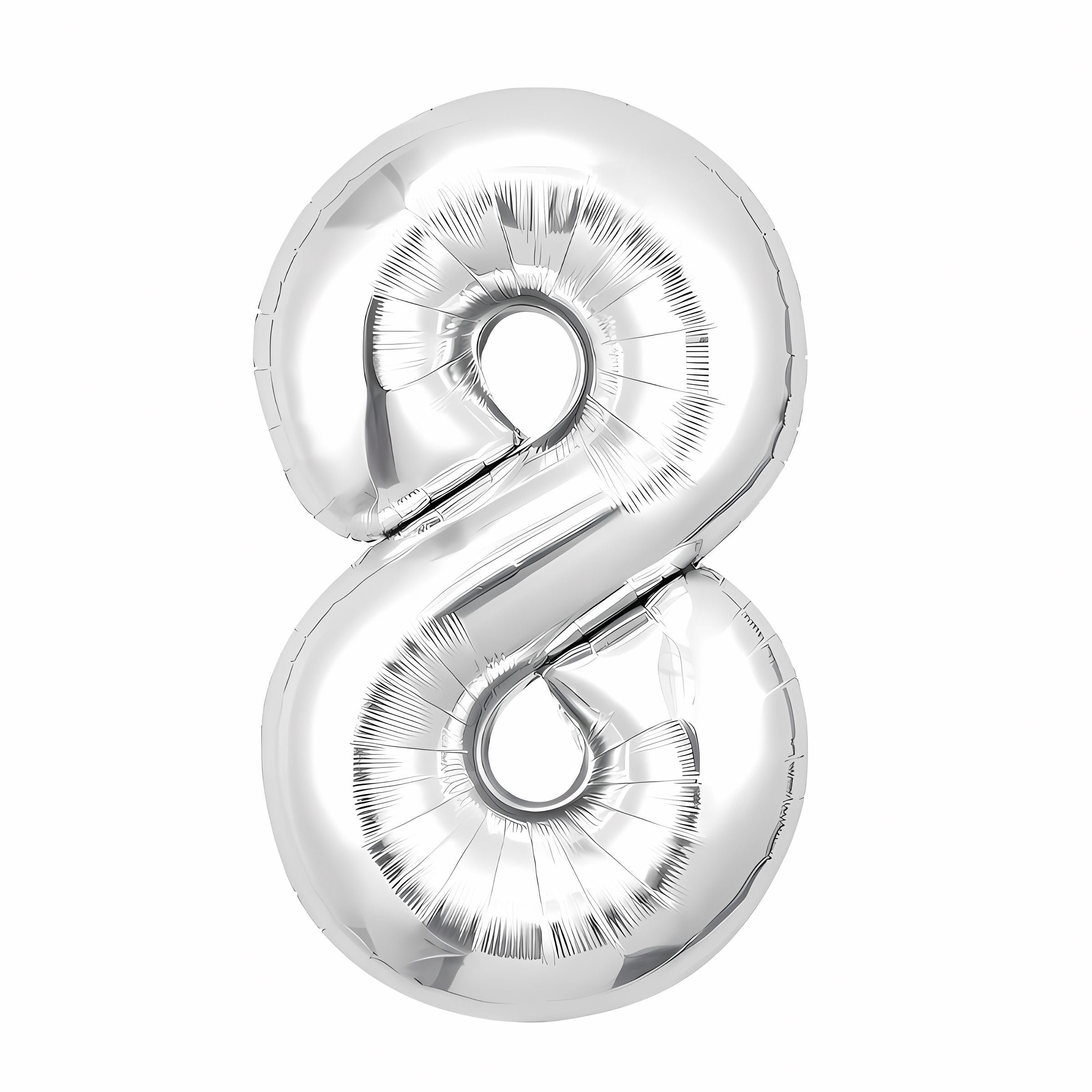 16"/ 32"/ 40 inch 0-9 Silver Number Balloons with Individually Packaged