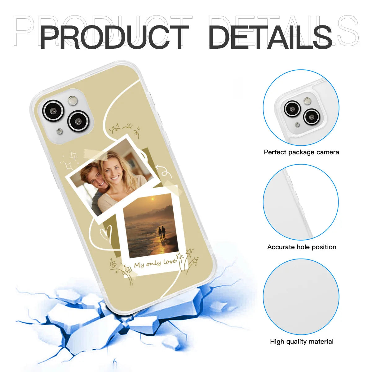 Custom phone case Personalized Custom pattern and text Romantic Gift Anniversary Family Couple Friend Pet