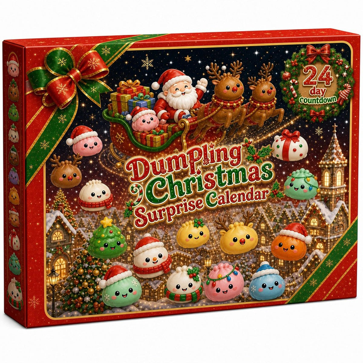 2026 Christmas Squishy Advent Calendar, 24-Day Countdown with 24 Mini Squishies for Kids 8+ & Adults