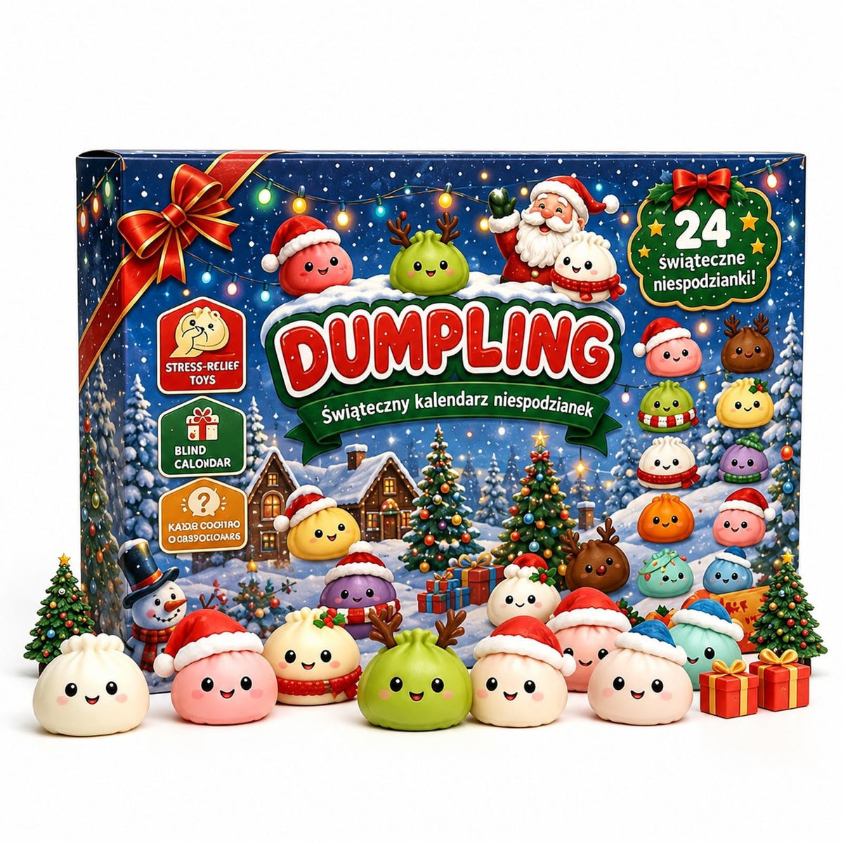 2026 Christmas Squishy Advent Calendar, 24-Day Countdown with 24 Mini Squishies for Kids 8+ & Adults