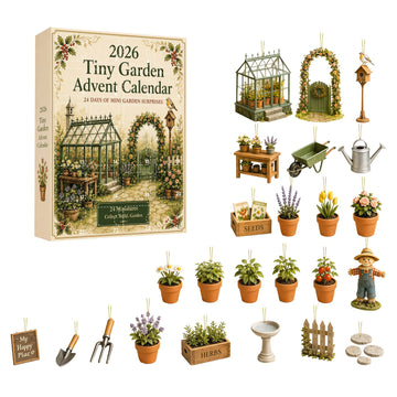 2026 Garden & Wildlife Advent Calendar – 24 Acrylic Ornaments, Christmas Countdown Gifts for Nature Lovers