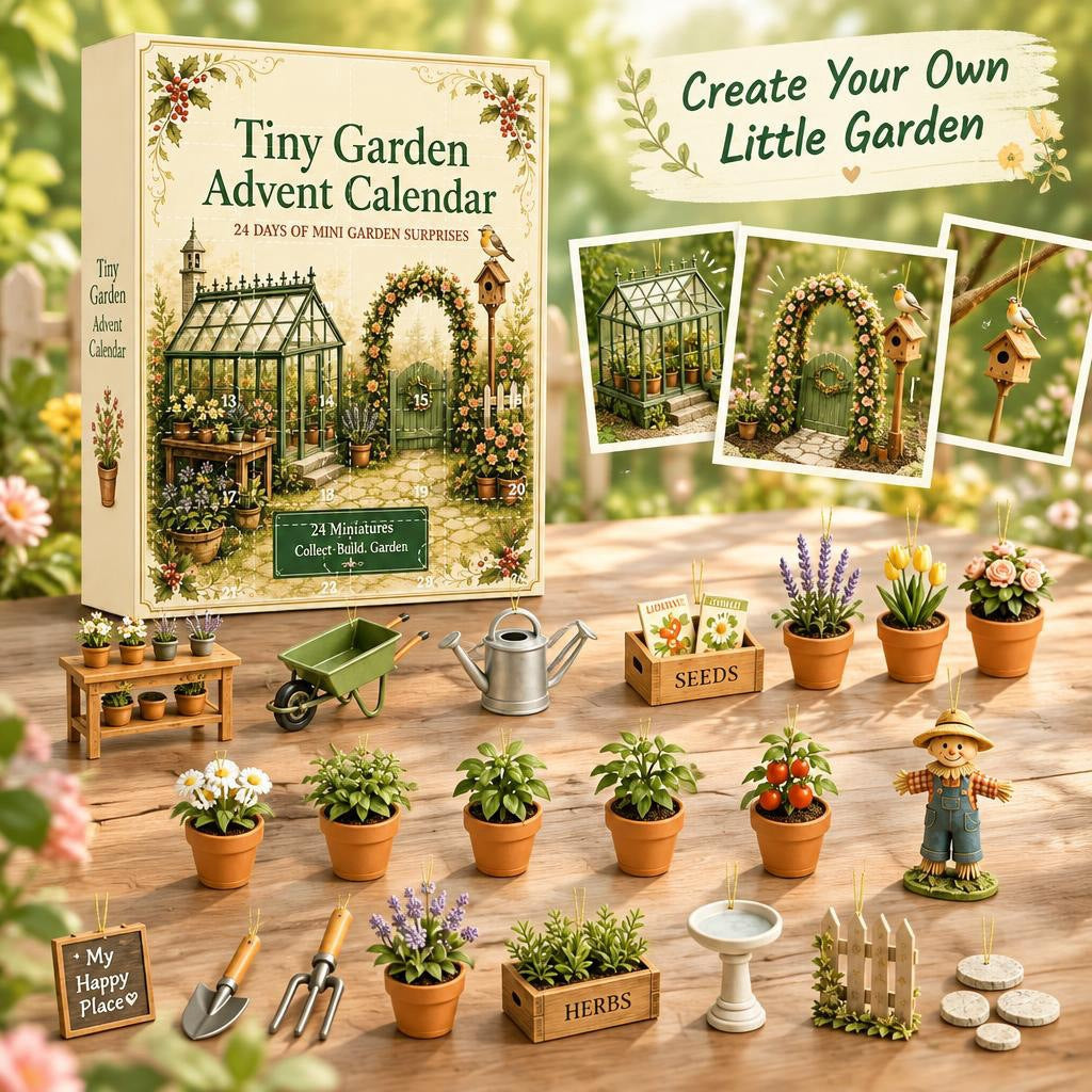 2026 Garden & Wildlife Advent Calendar – 24 Acrylic Ornaments, Christmas Countdown Gifts for Nature Lovers