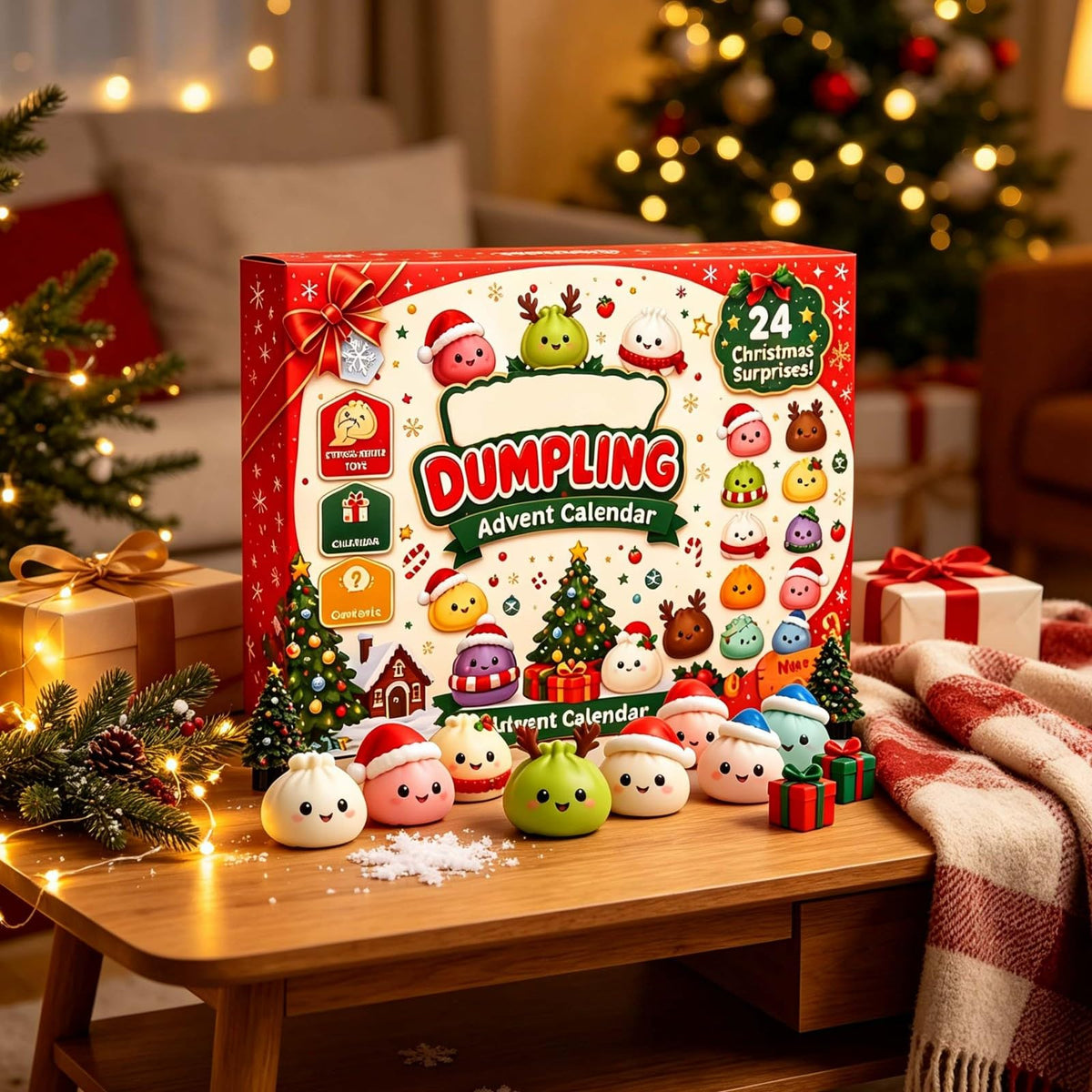 2026 Christmas Squishy Advent Calendar, 24-Day Countdown with 24 Mini Squishies for Kids 8+ & Adults