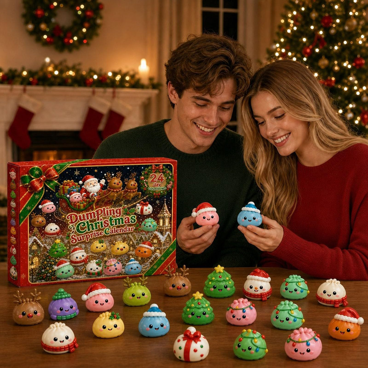 2026 Christmas Squishy Advent Calendar, 24-Day Countdown with 24 Mini Squishies for Kids 8+ & Adults