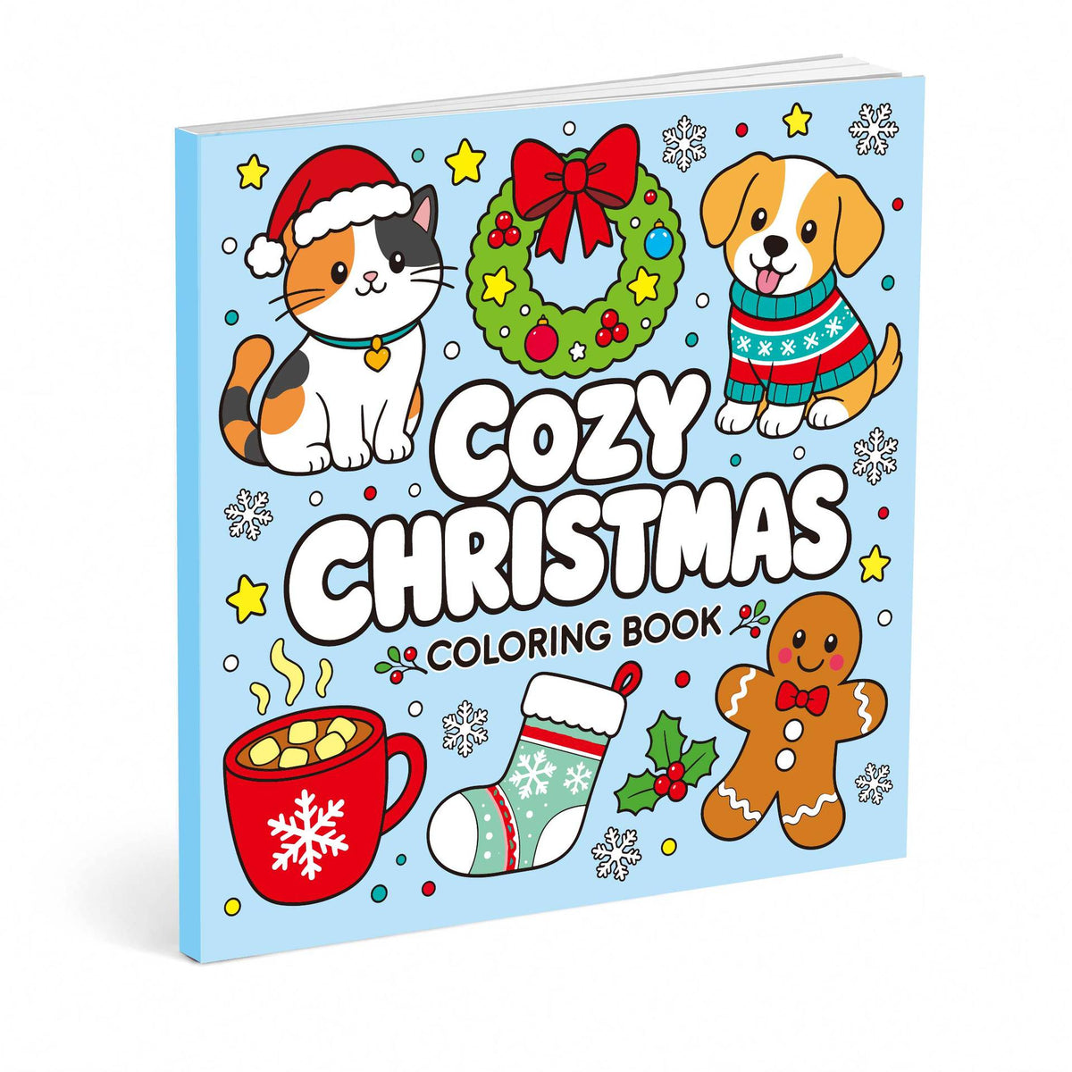 20x20cm Christmas Coloring Book for Kids and Adults (4 Themes Optional)