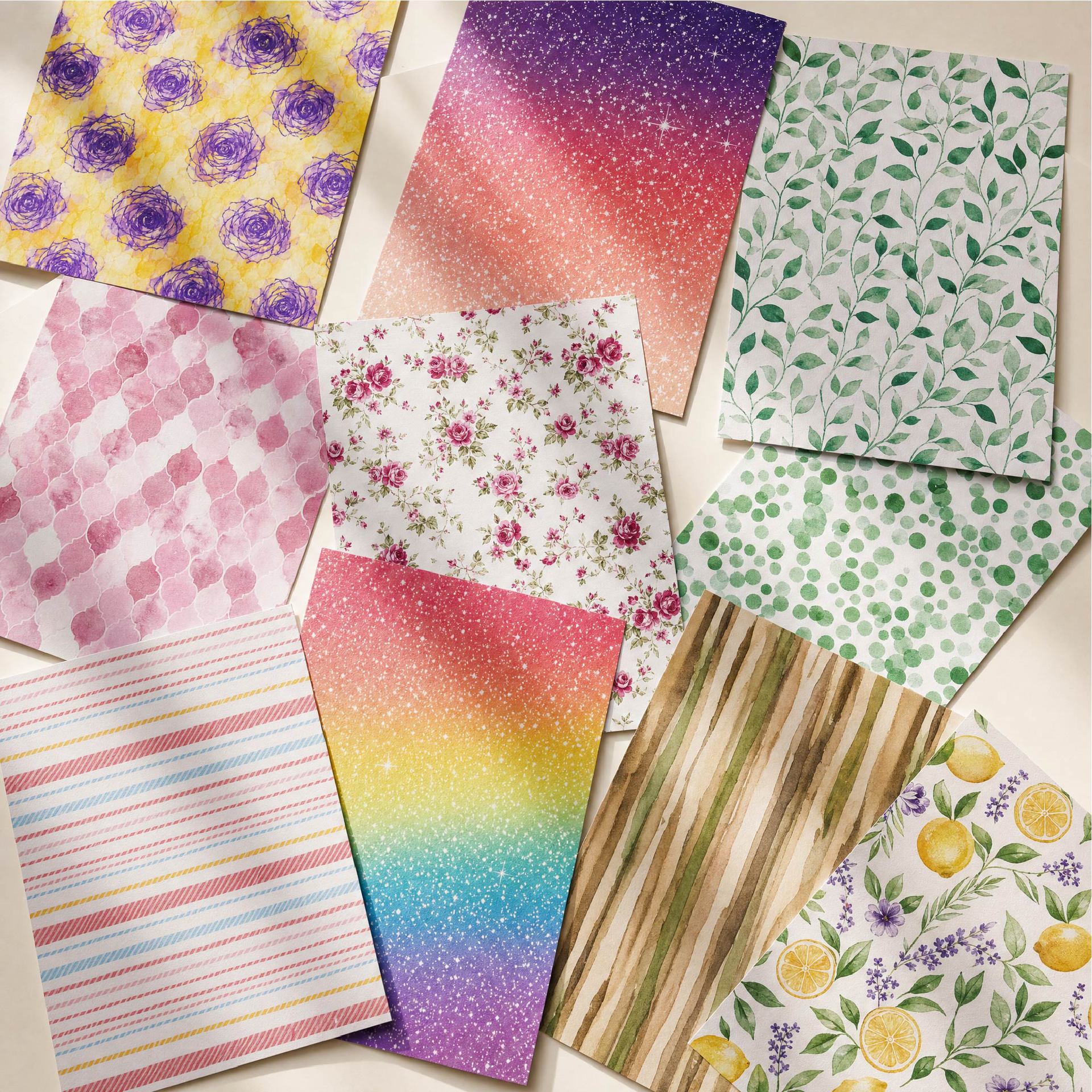 30 Sheets Vintage Floral Scrapbook Paper Pad – 5.5 x 7.8" Aesthetic Journaling Decorative Paper for Card Making, DIY Crafts, Junk Journal & Photo Album