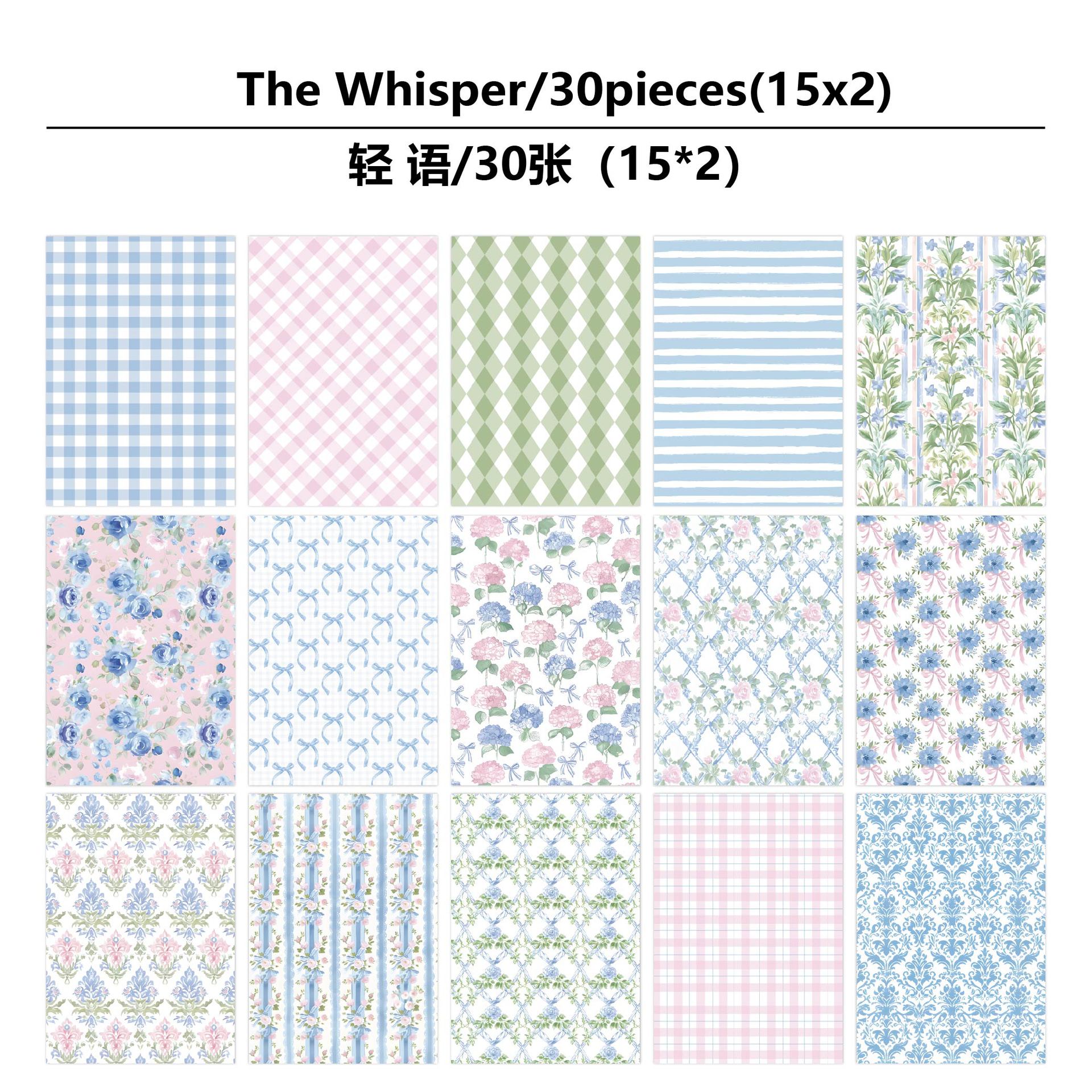 30 Sheets Vintage Floral Scrapbook Paper Pad – 5.5 x 7.8" Aesthetic Journaling Decorative Paper for Card Making, DIY Crafts, Junk Journal & Photo Album