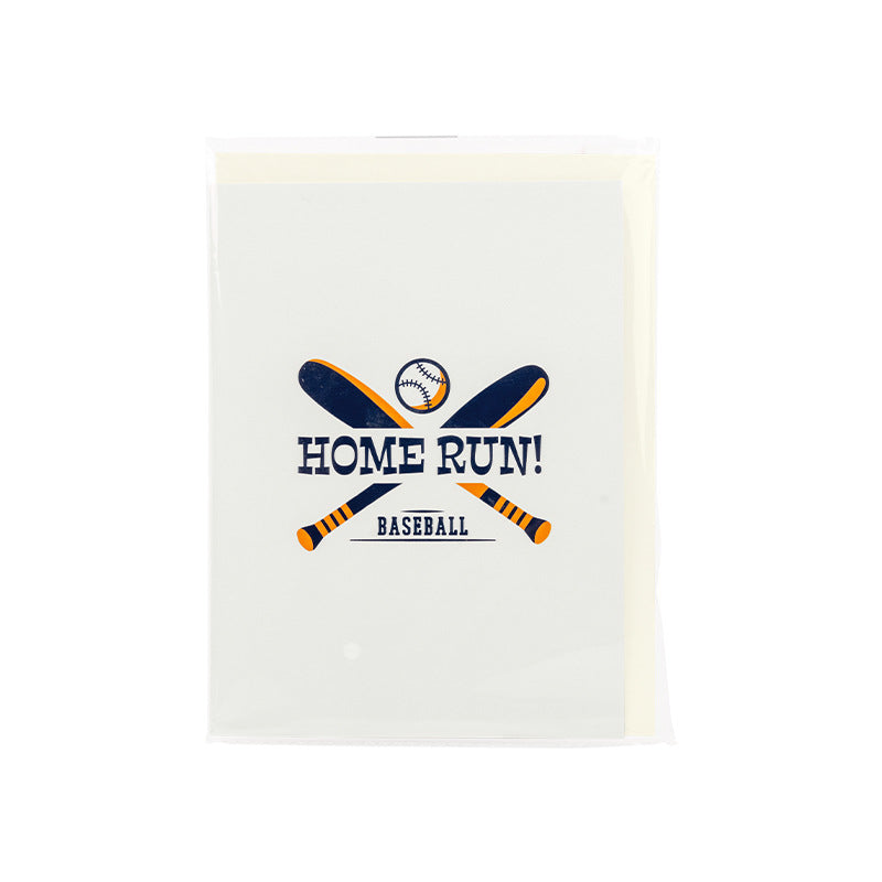3D Pop-Up Baseball Home Run Greeting Card