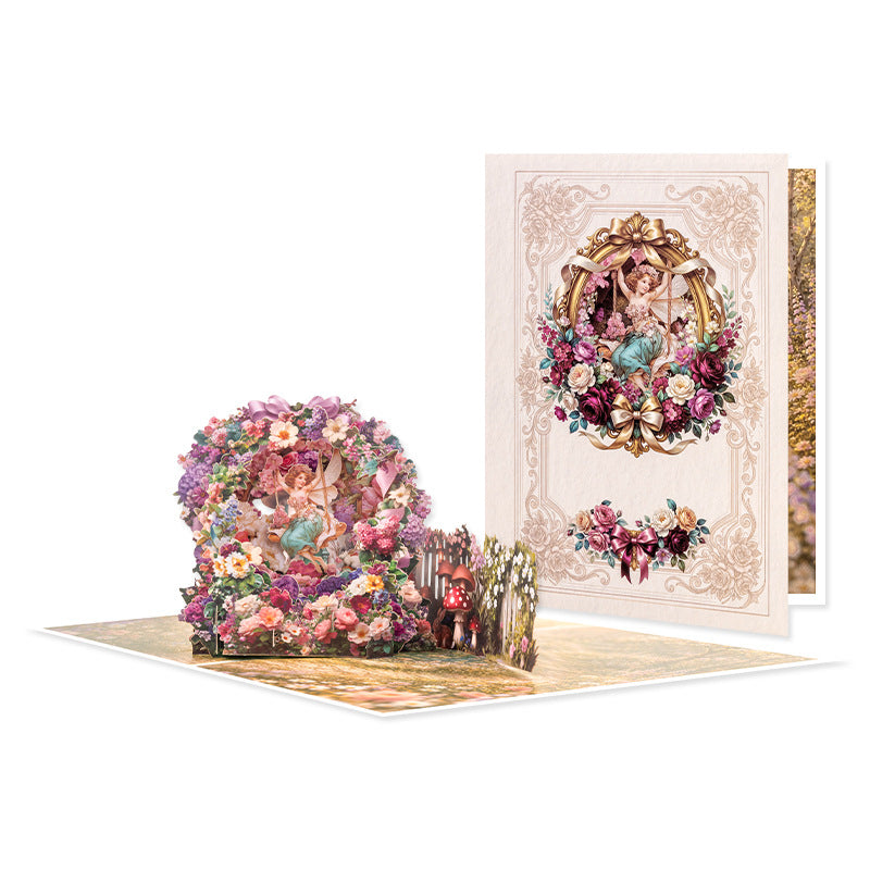 3D Pop Up Flower Fairy Card