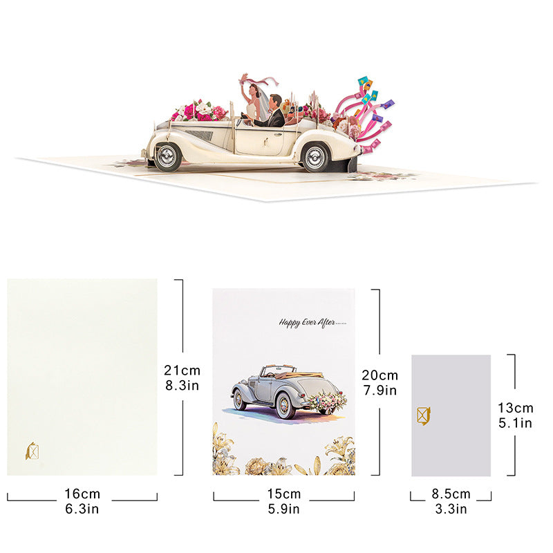 3D Pop Up Wedding Card
