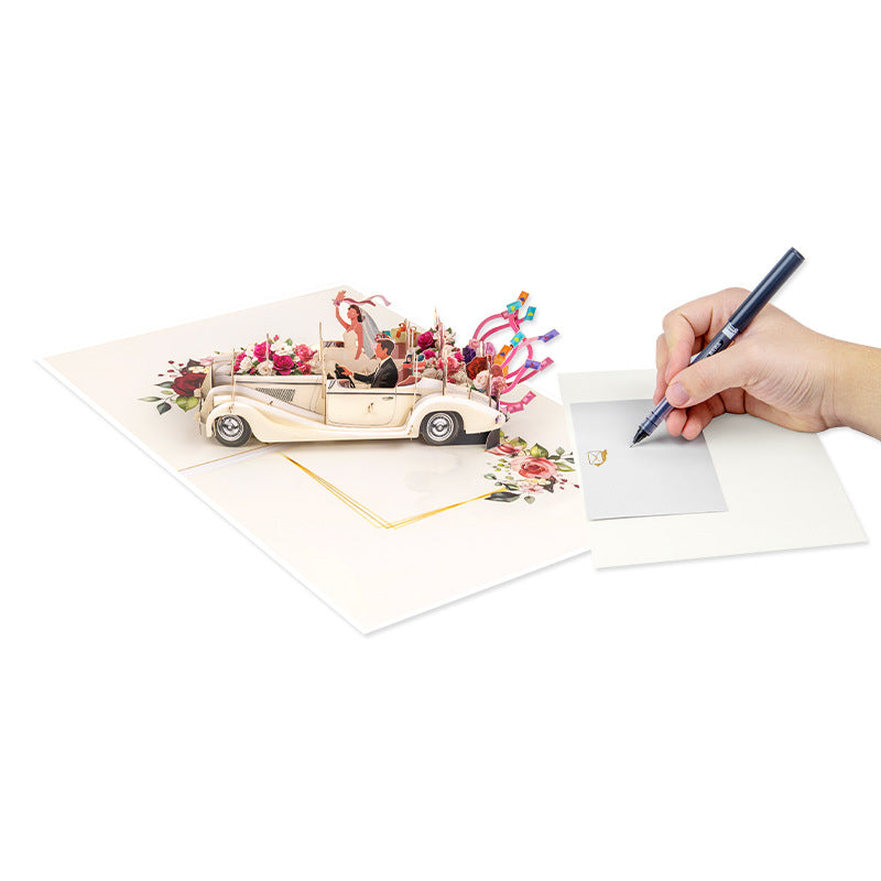 3D Pop Up Wedding Card