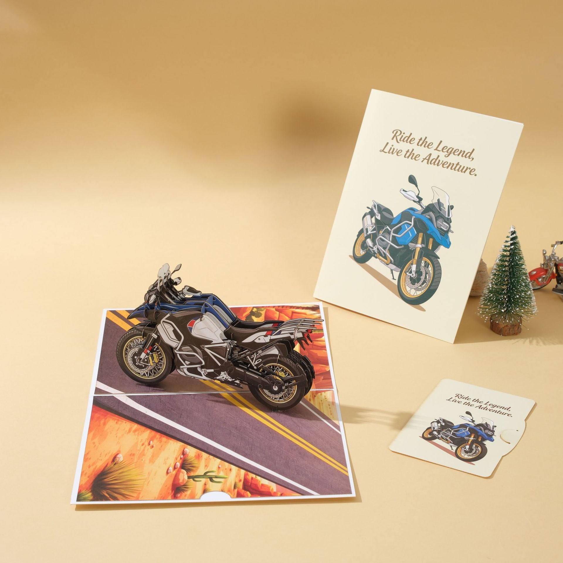 3D Pop Up Creative Motorcycle Greeting Cards Creative Gift for Motorcycle Enthusiasts / Him/ Dad/ Son/ Boyfriend