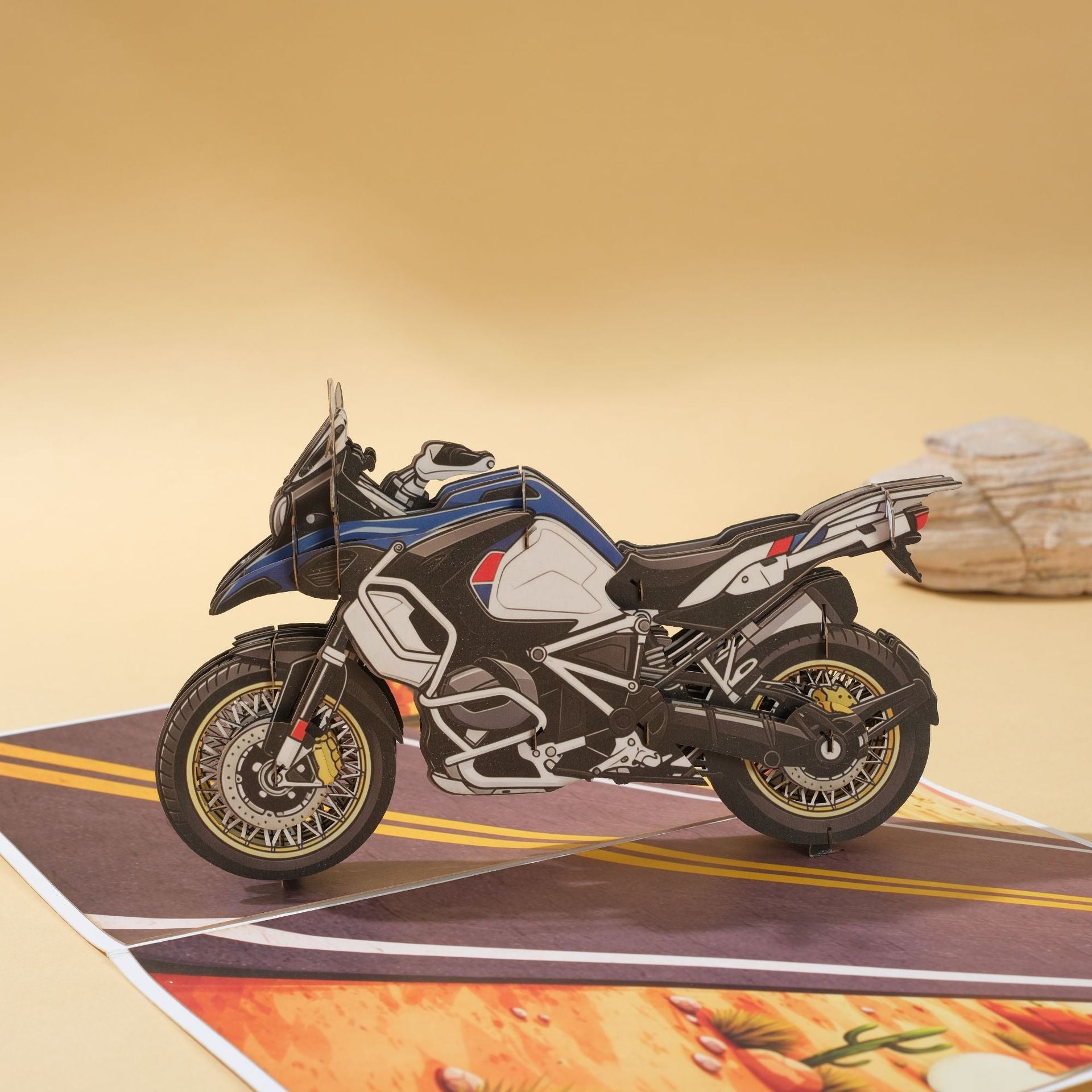 3D Pop Up Creative Motorcycle Greeting Cards Creative Gift for Motorcycle Enthusiasts / Him/ Dad/ Son/ Boyfriend