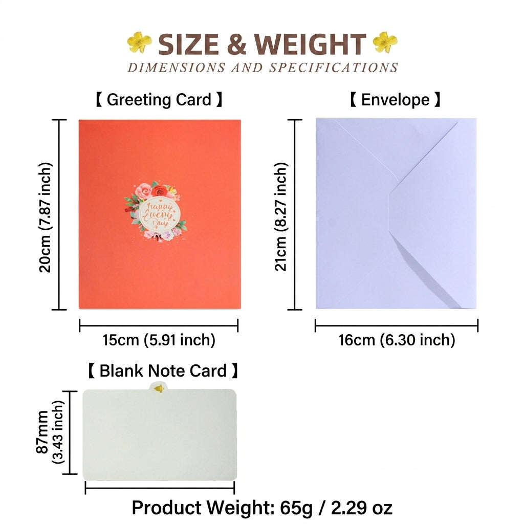 3D Pop-Up Floral Heart Greeting Card with Recordable Voice Option – Expressive Floral Bouquet Card for Mother’s Day, Birthday, Anniversary & Valentine’s Day (Includes Envelope & Note Card)