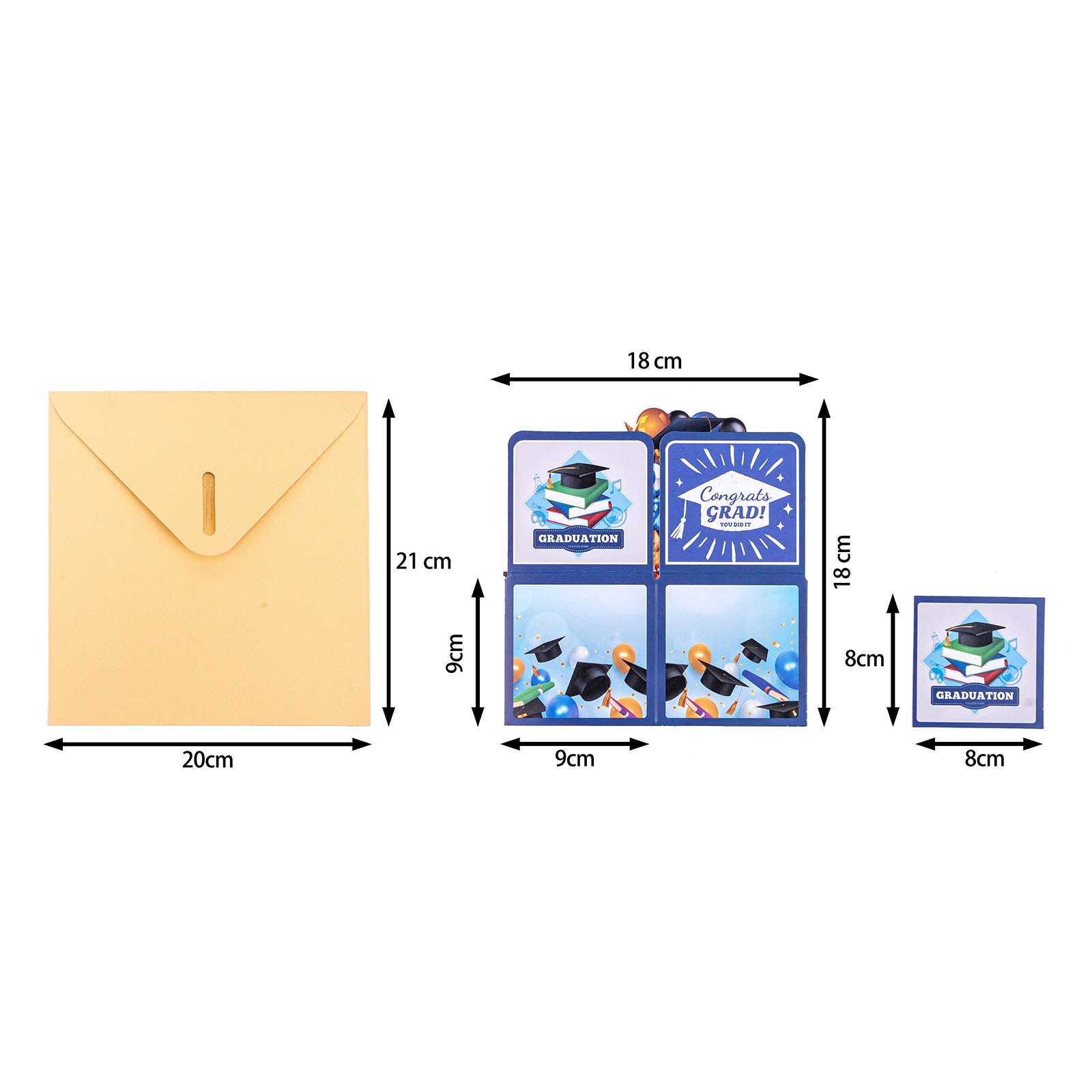 3D Pop Up Graduation Cards 2026 Graduation Card, Class of 2026 Congrats Grad Gift Card for High School College, Daughter Son, Grandson Granddaughter, Friends