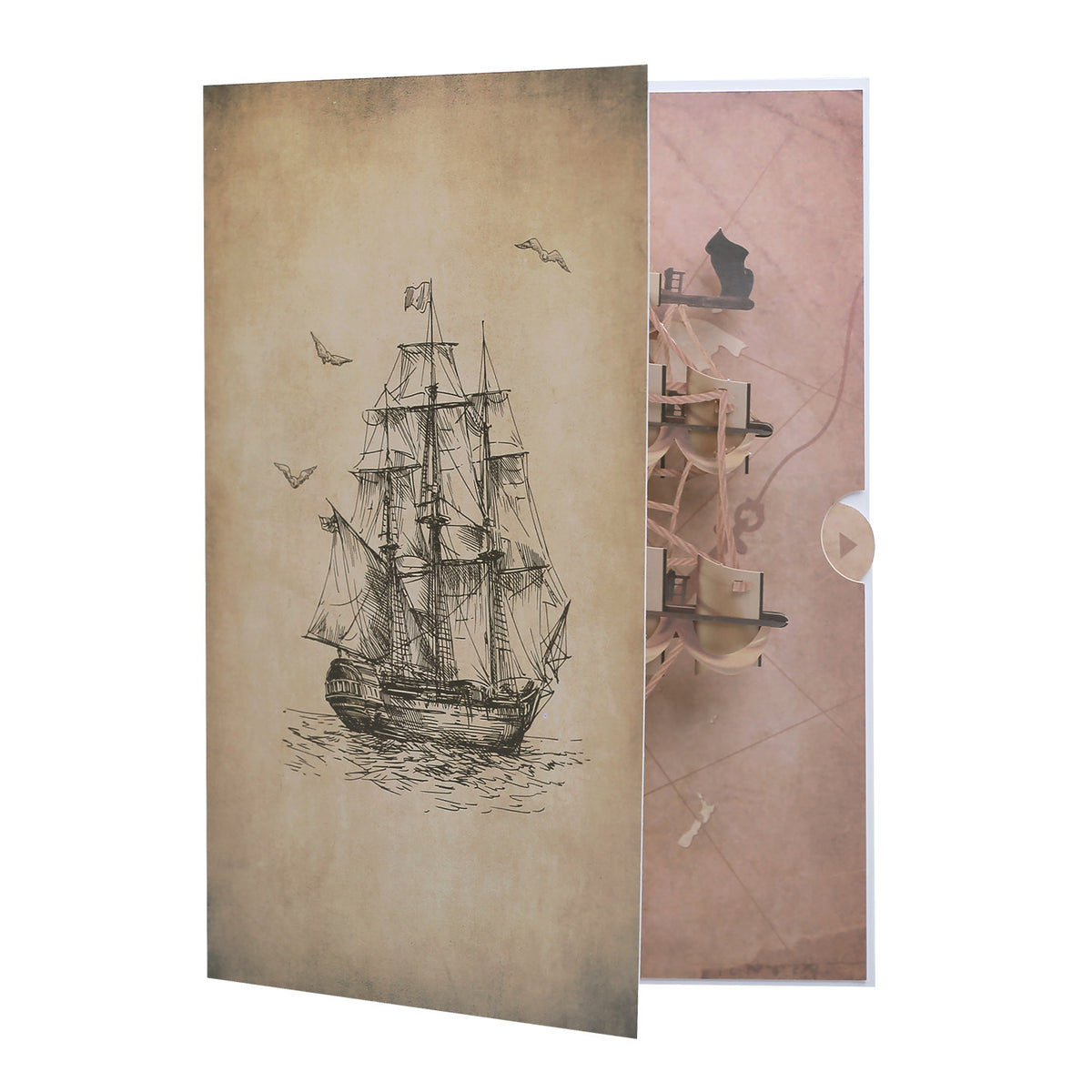 3D Pop Up Birthday Card, Unique Greeting Card with Blank Note Card, Envelope