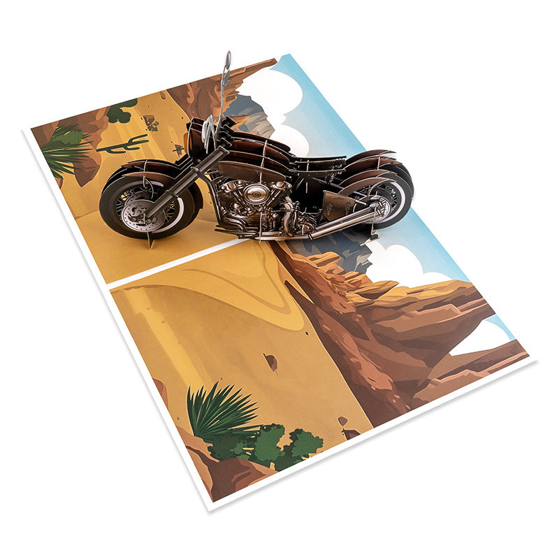 Motorcycle 3D Pop-Up Card