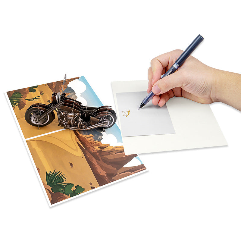 Motorcycle 3D Pop-Up Card