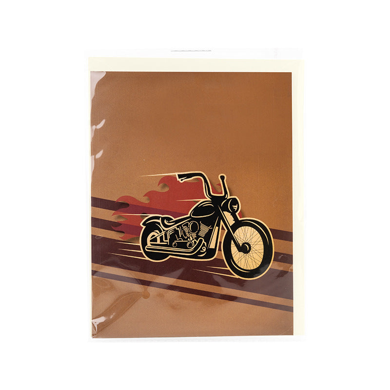 Motorcycle 3D Pop-Up Card