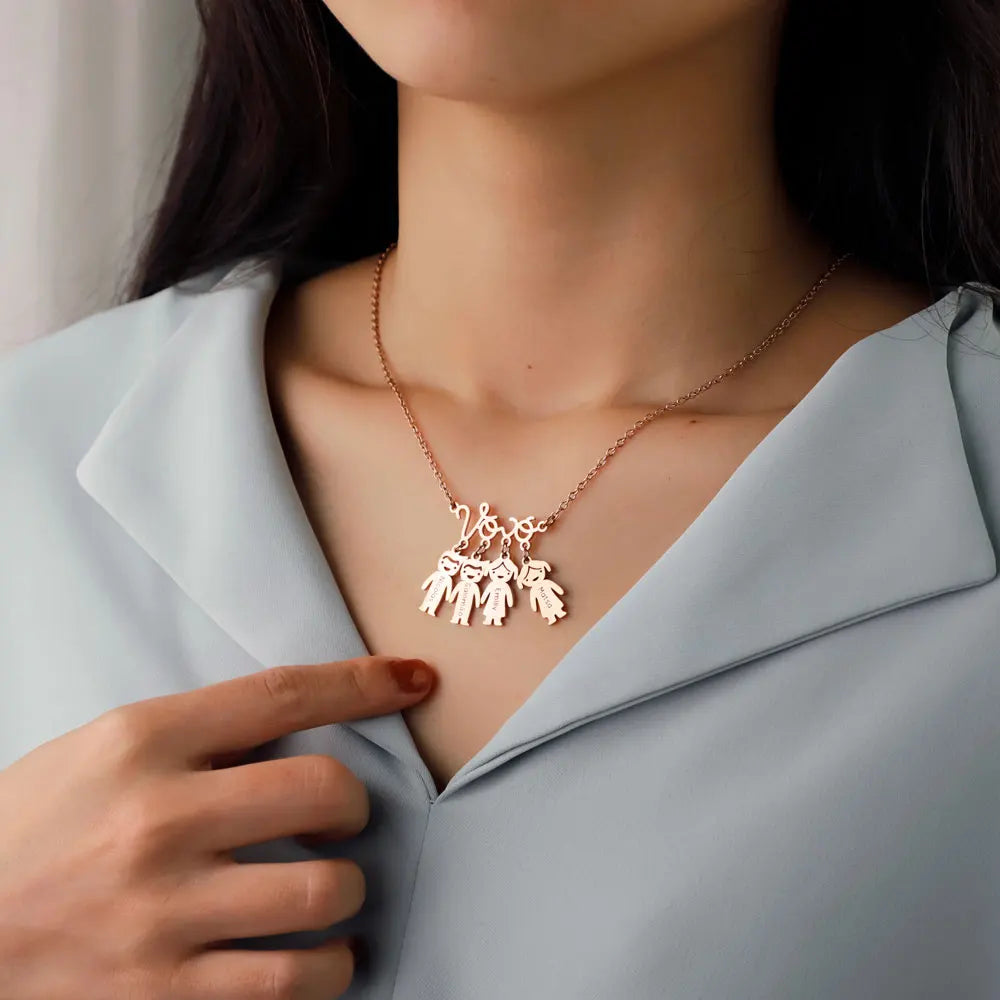 Personalized Names Vovó Grandmother Necklace Custom Dog Cat Pets Vovo Choker For Grandma Ladies Women Mother Mother's Day Gift