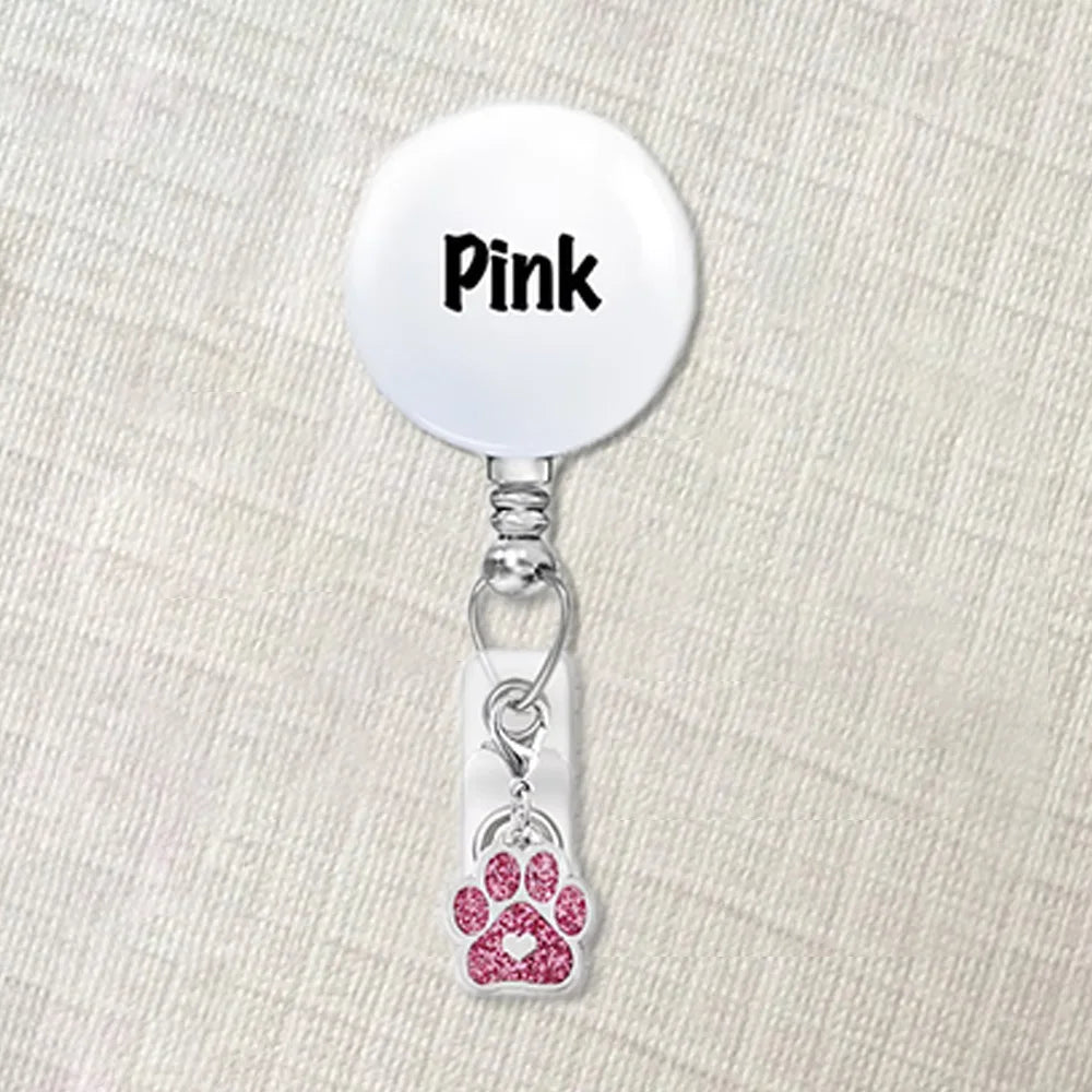 Custom Pet Badge Reel – Dog or Cat Face ID Holder | Personalized Name Badge | Nurse Gift | Vet Tech Badge