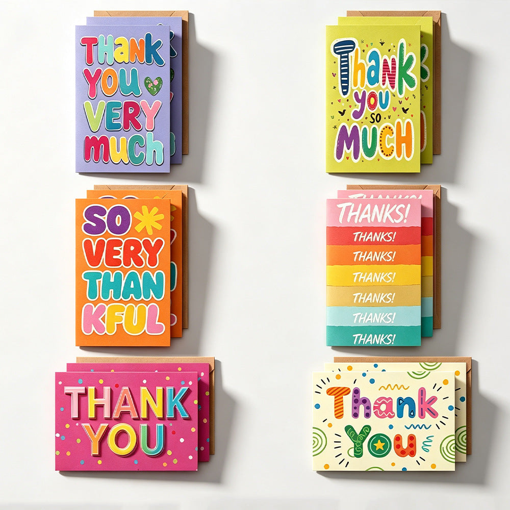 Assorted Birthday Greeting Cards with Envelopes – 6/10/12/20/24 Pack Colorful Birthday Card Set