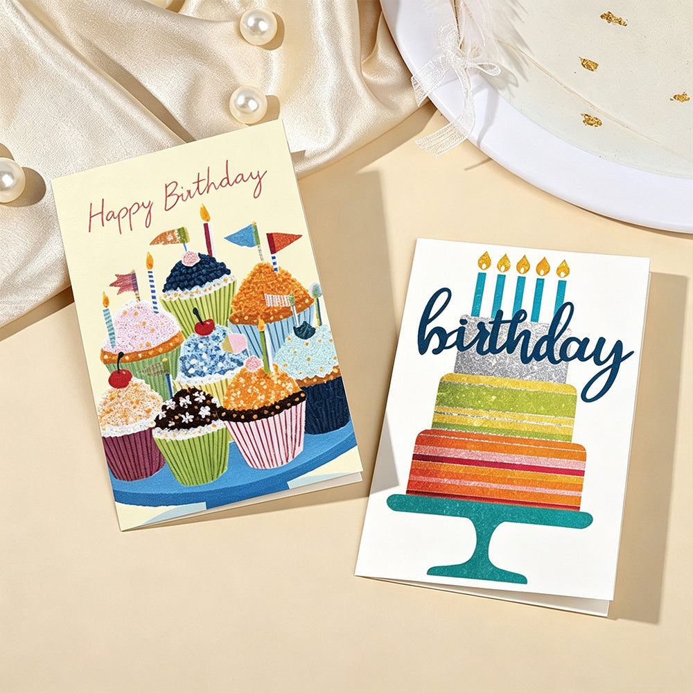 Assorted Birthday Greeting Cards with Envelopes – 6/10/12/20/24 Pack Colorful Birthday Card Set