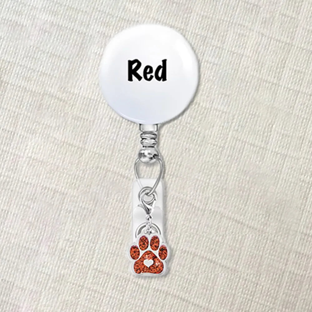 Custom Pet Badge Reel – Dog or Cat Face ID Holder | Personalized Name Badge | Nurse Gift | Vet Tech Badge
