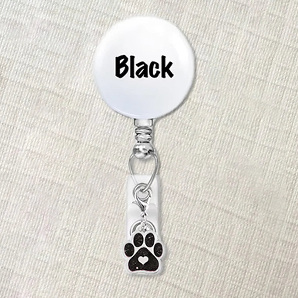 Custom Pet Badge Reel – Dog or Cat Face ID Holder | Personalized Name Badge | Nurse Gift | Vet Tech Badge