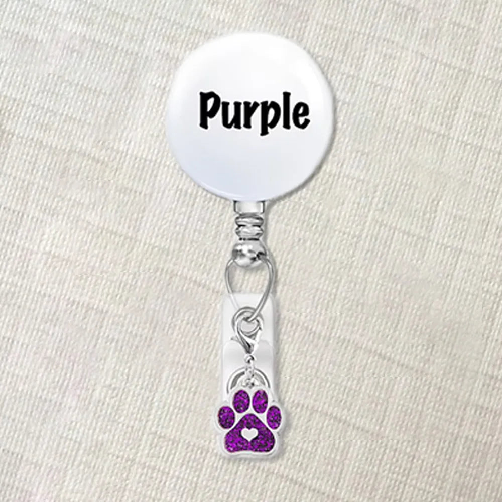 Custom Pet Badge Reel – Dog or Cat Face ID Holder | Personalized Name Badge | Nurse Gift | Vet Tech Badge