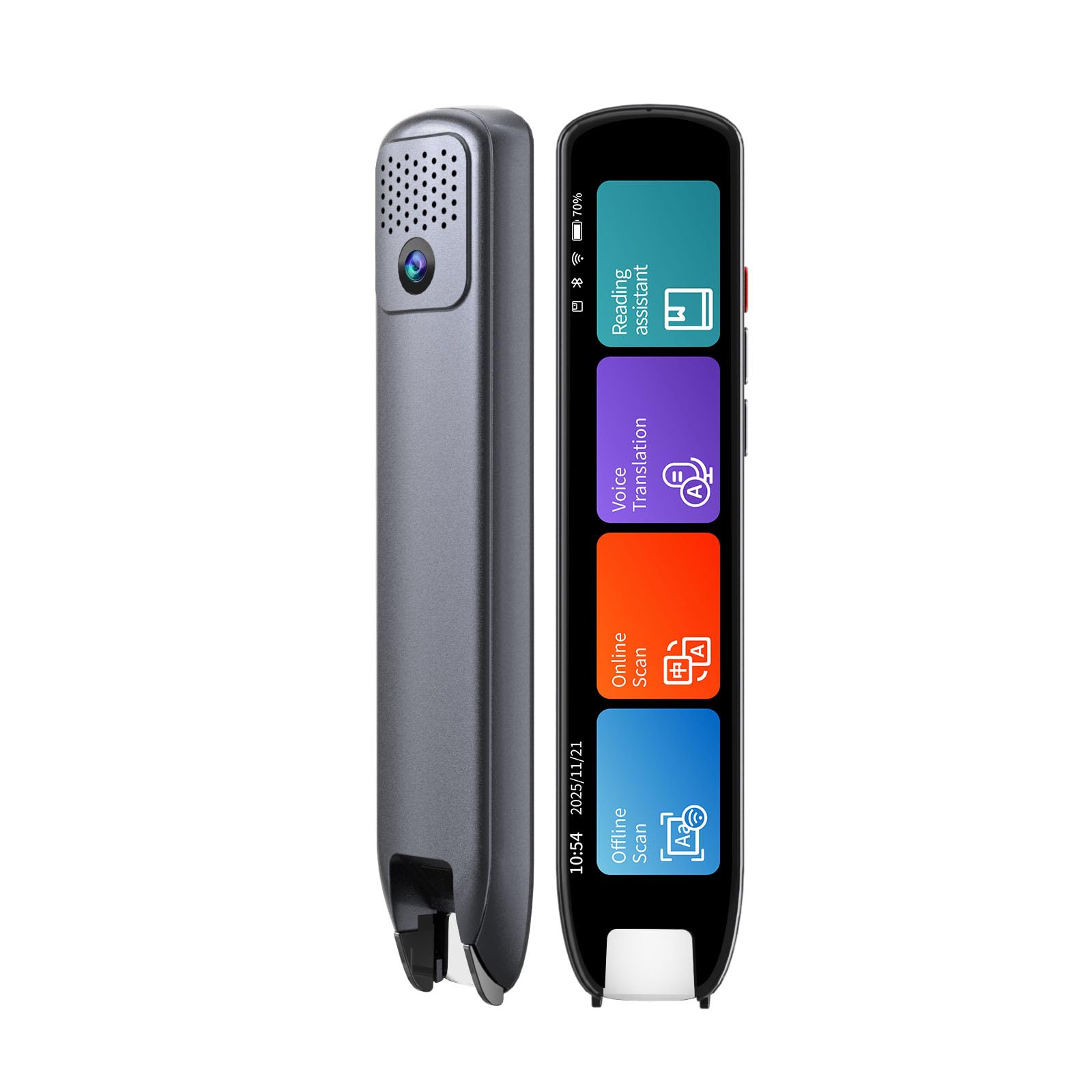 AI Smart Scan Translation Pen - 142 Languages Smart Dyslexia Assistive Tool, Speech/Scan-to-Text Reading Pen for Learning Difficulties, Language Learners, Elderly Users (10 Offline Languages)