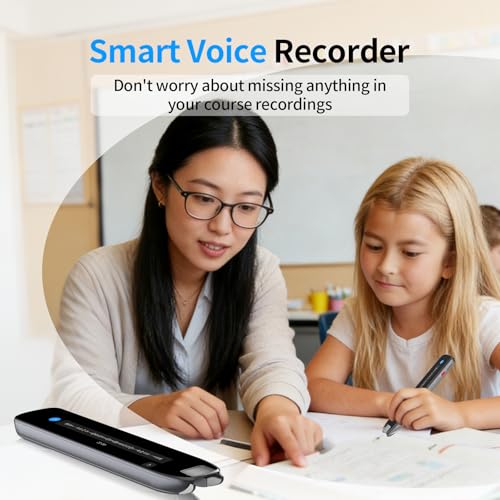 AI Smart Scan Translation Pen - 142 Languages Smart Dyslexia Assistive Tool, Speech/Scan-to-Text Reading Pen for Learning Difficulties, Language Learners, Elderly Users (10 Offline Languages)