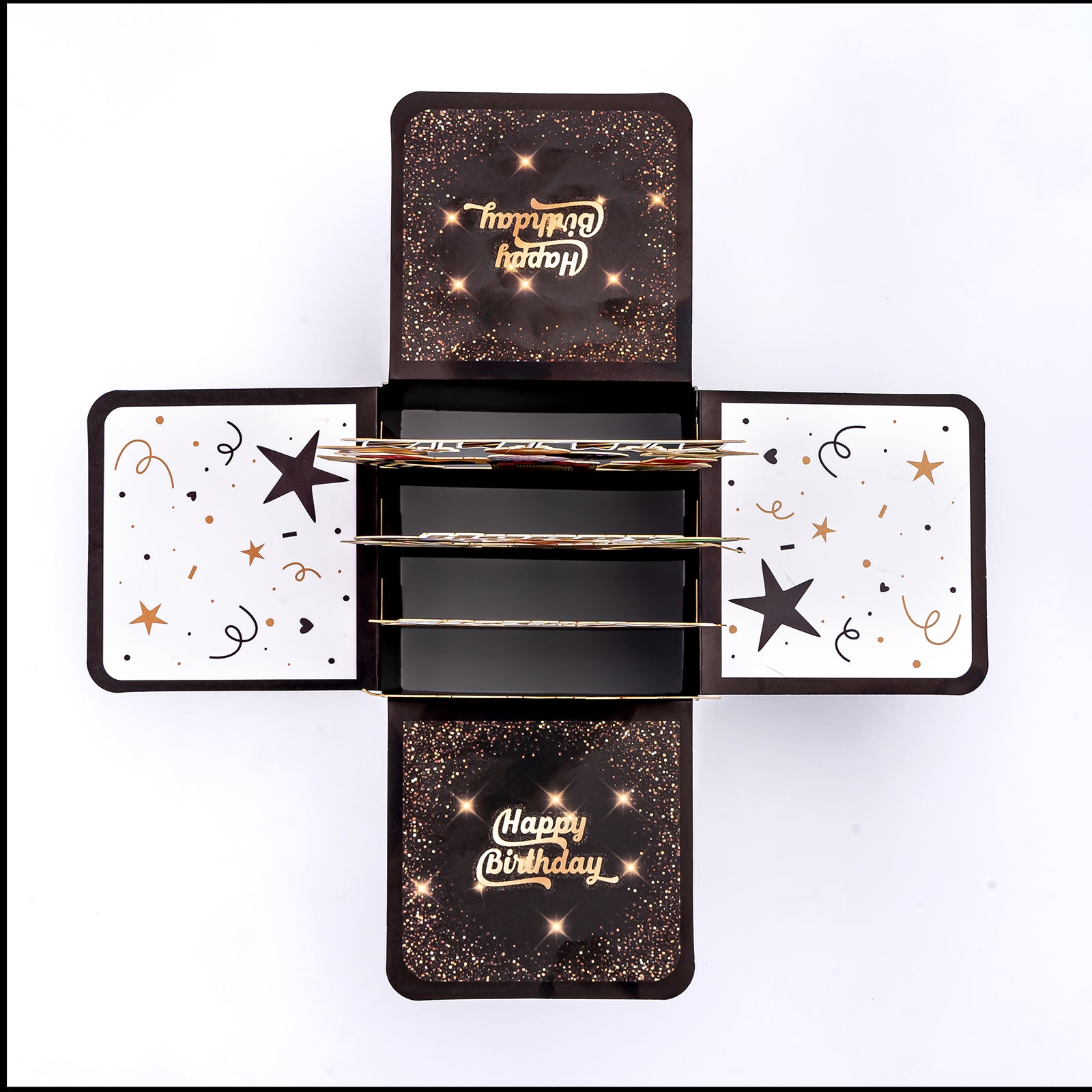 Black Crown Prince 3D Black Birthday Card – Birthday Gift for Men/ Boyfriend/ Boys/ Father