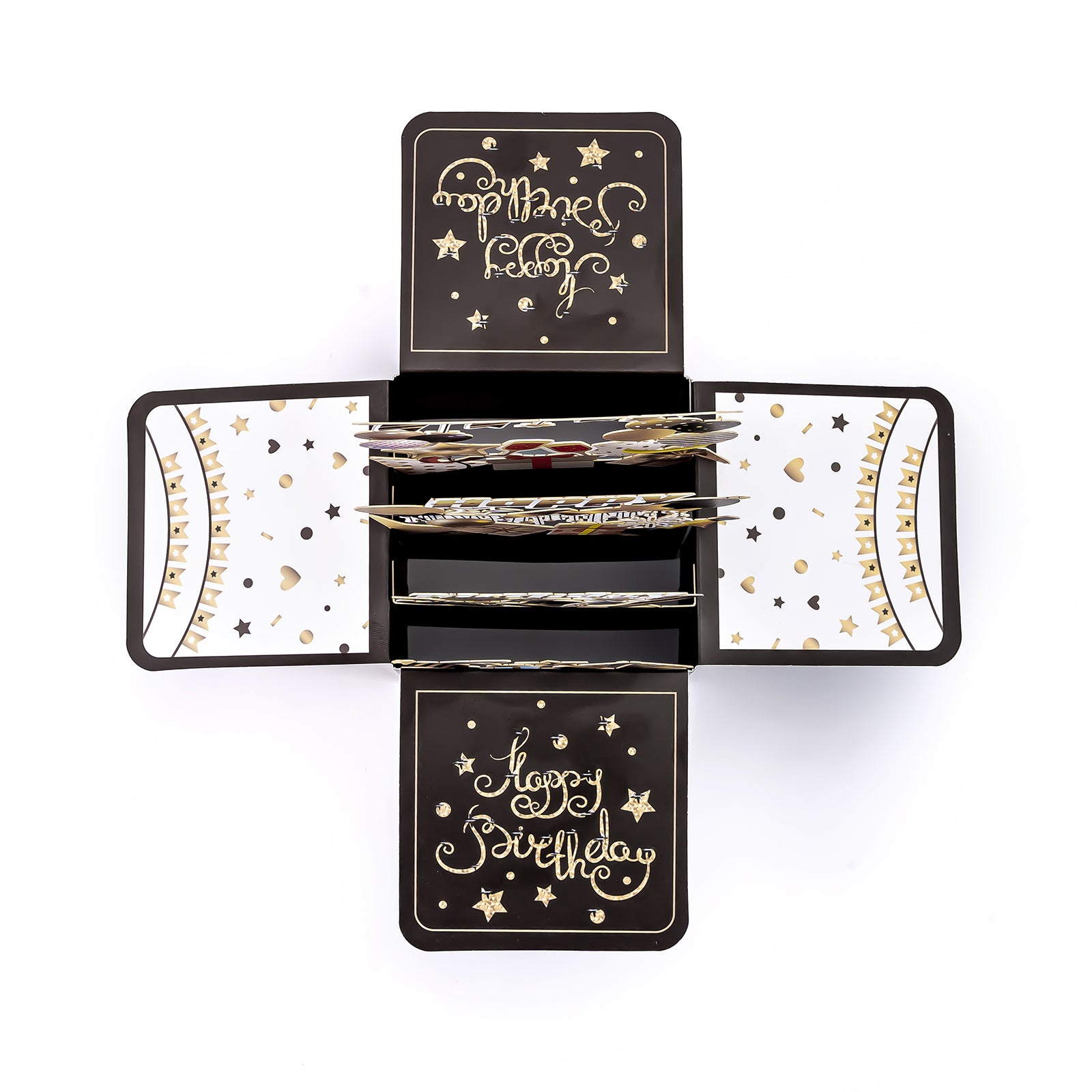 Black Crown Prince 3D Black Birthday Card – Birthday Gift for Men/ Boyfriend/ Boys/ Father