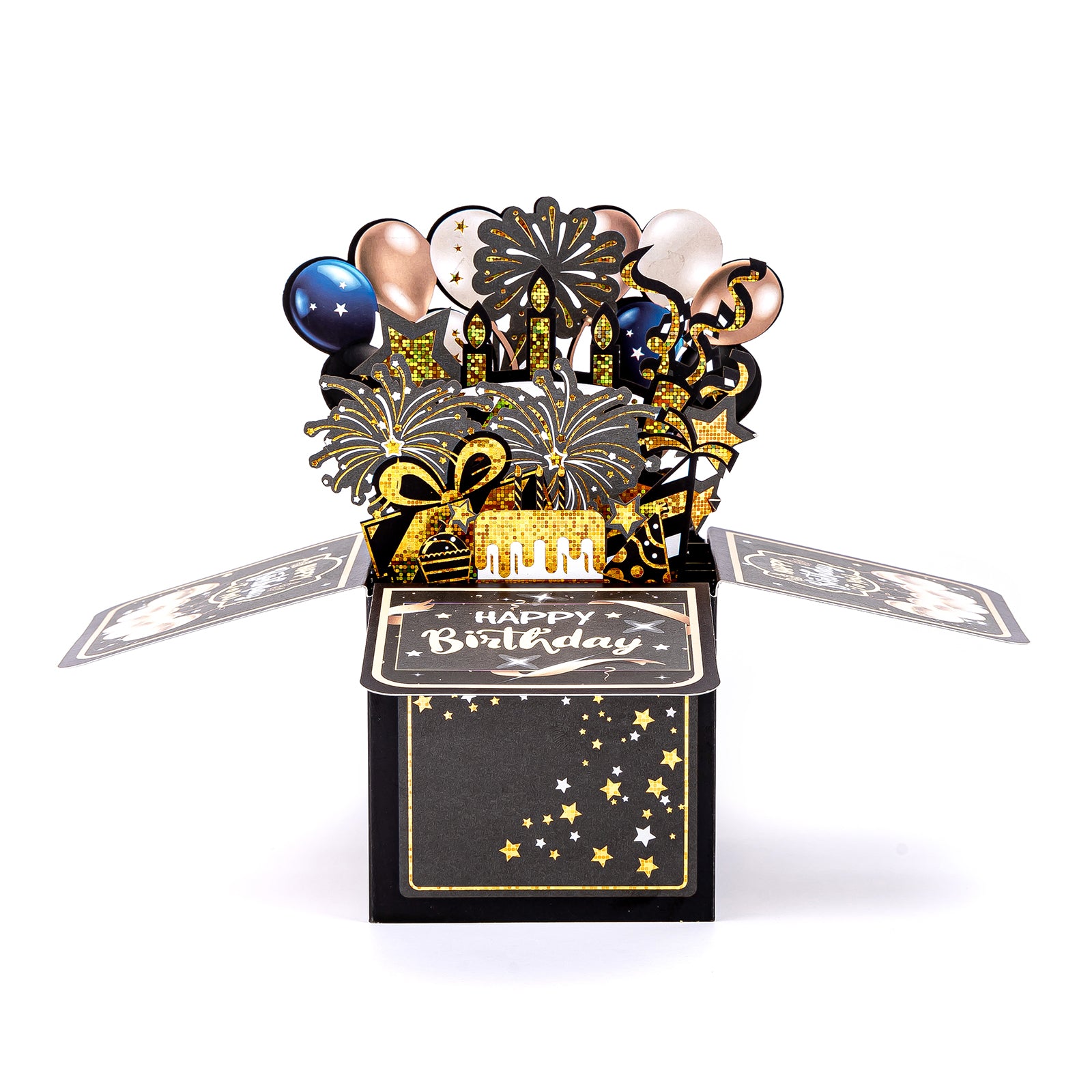 Black Crown Prince 3D Black Birthday Card – Birthday Gift for Men/ Boyfriend/ Boys/ Father