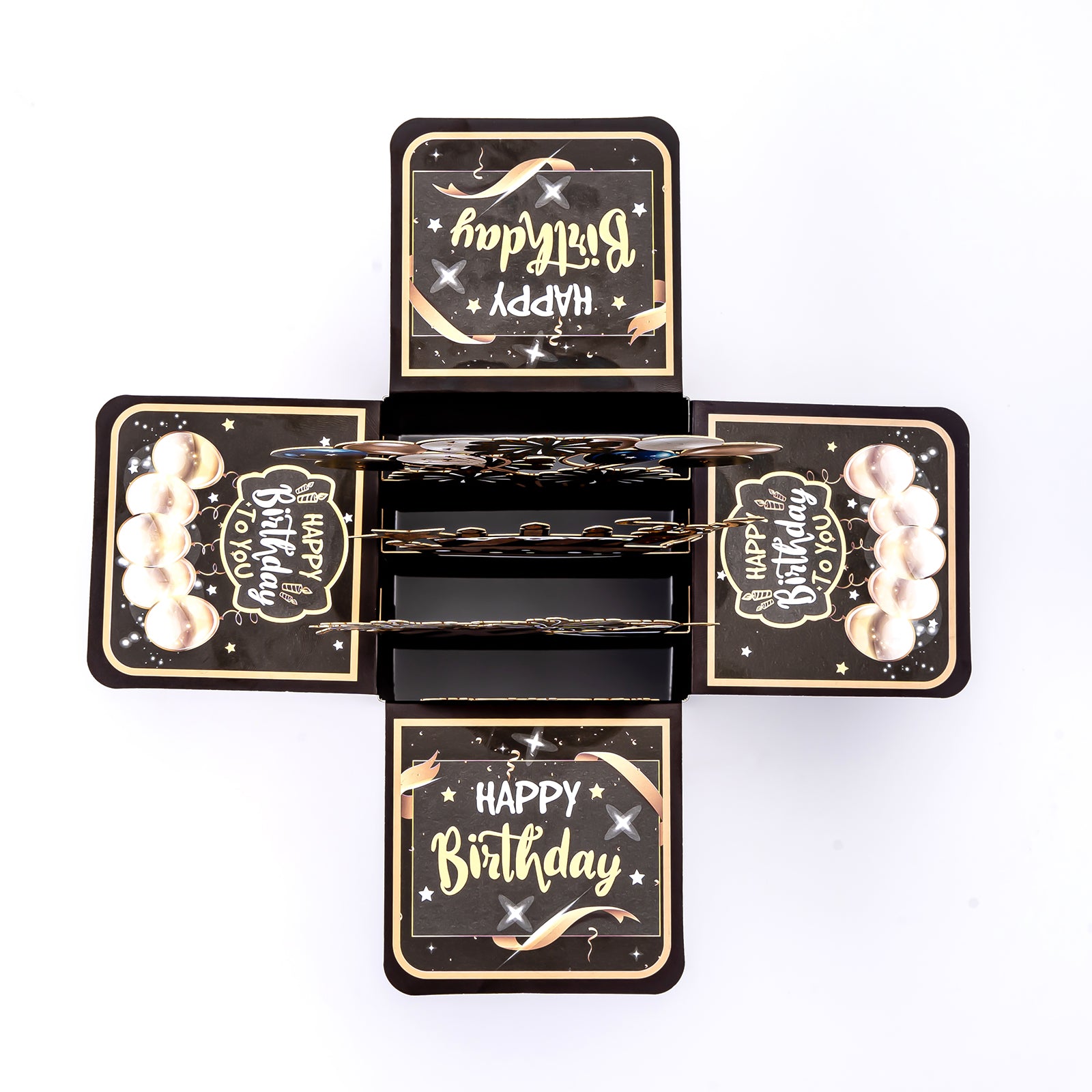 Black Crown Prince 3D Black Birthday Card – Birthday Gift for Men/ Boyfriend/ Boys/ Father